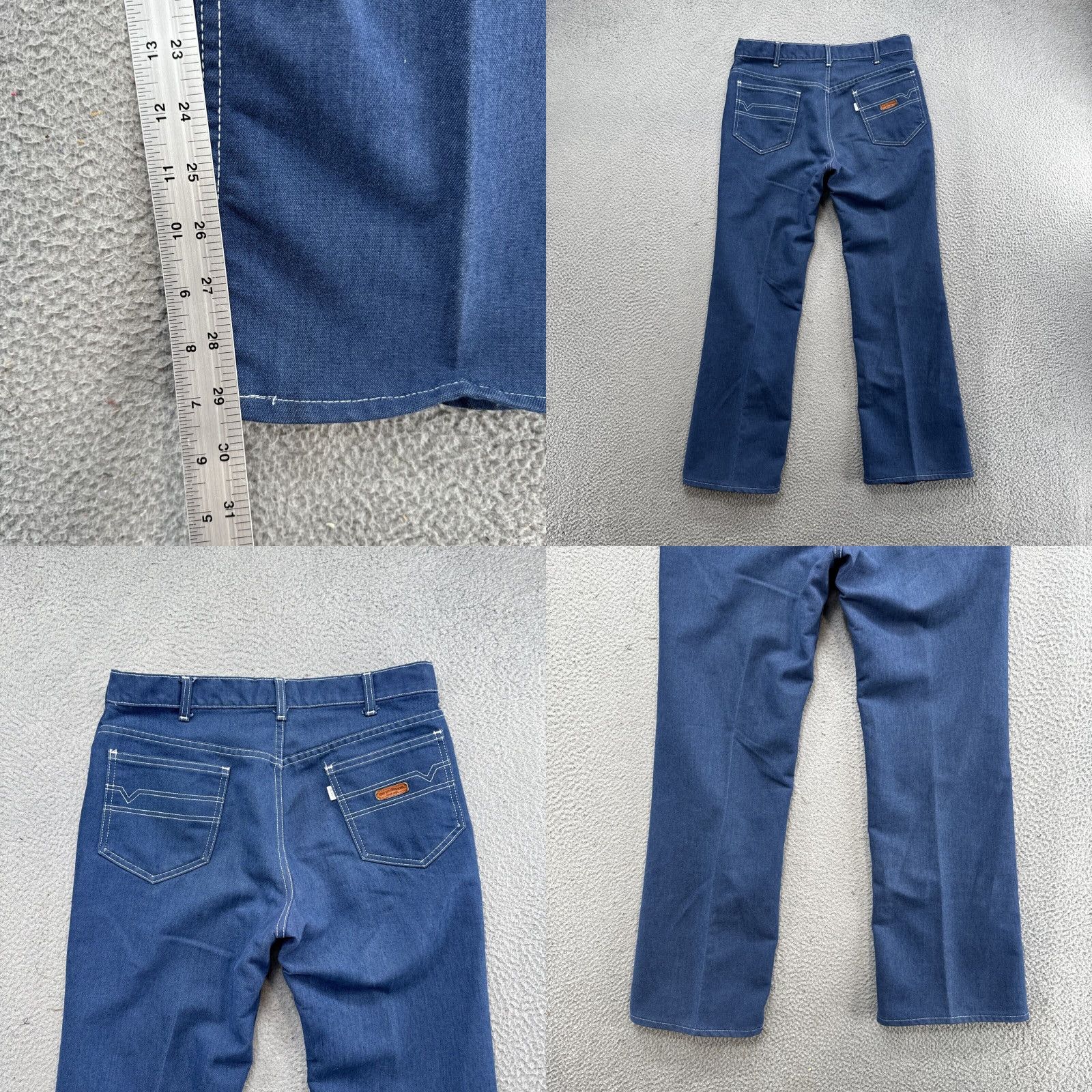 Levi's VINTAGE Levi’s Jeans For Men White Tab Medium Wash Denim Size 34x36 Blue 70s Straight Mens Size US 34 / EU 50 - 8 Thumbnail