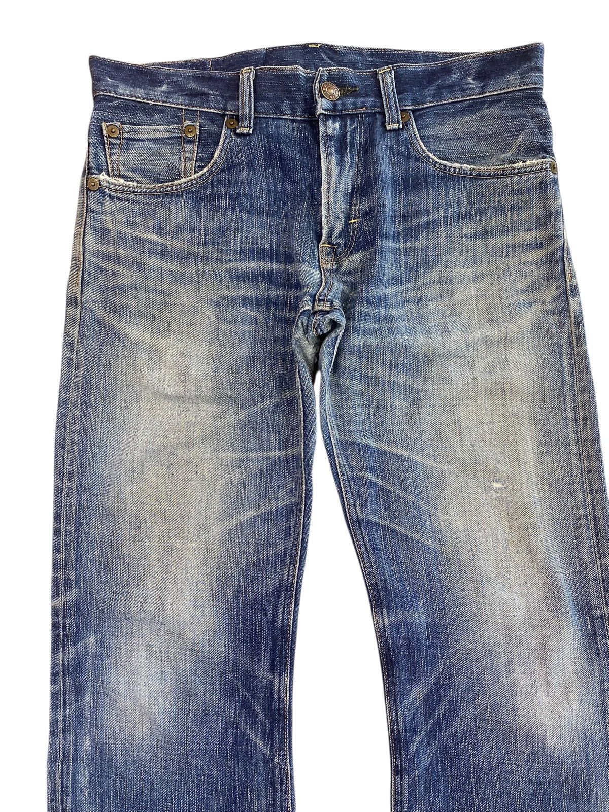 Edwin Edwin Whiskers Faded Wash Style Bootcut Jeans Size US 34 / EU 50 - 2 Thumbnail