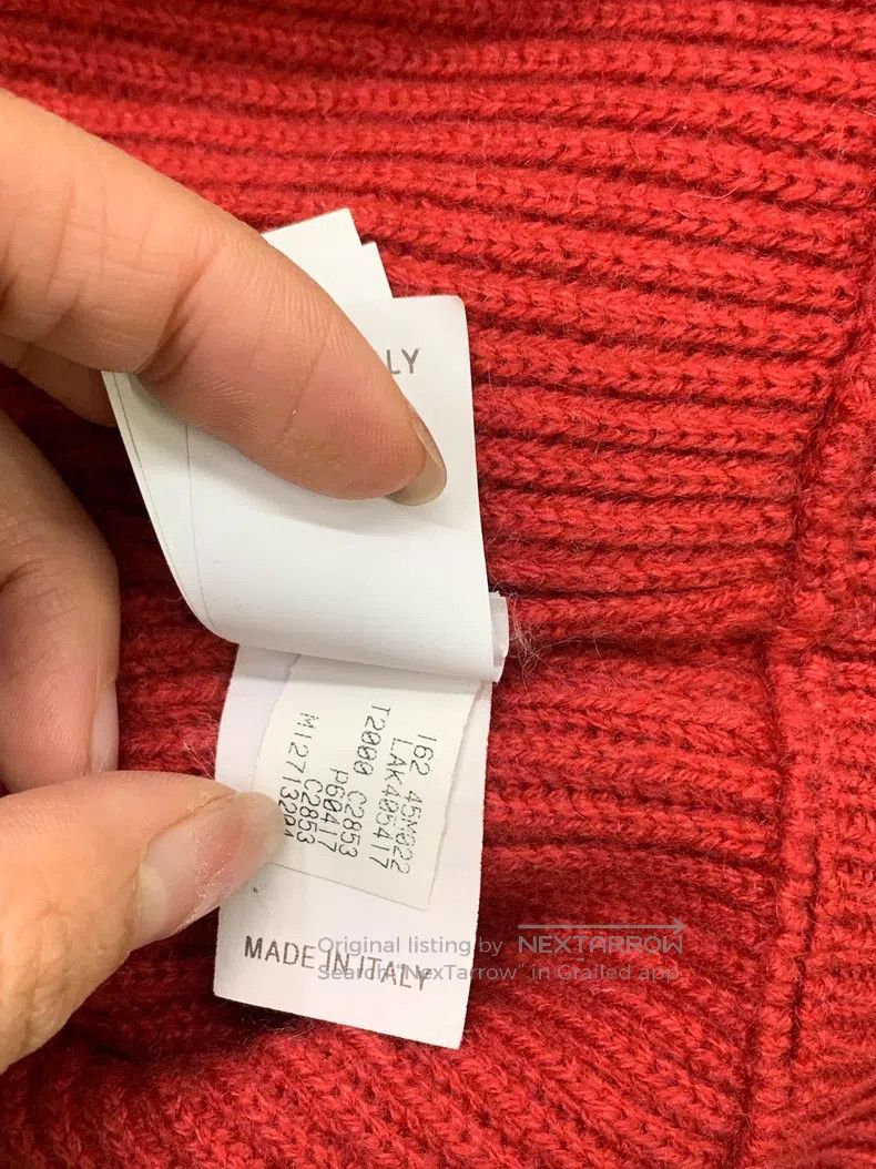 Brunello Cucinelli Brunello Cucinelli Red High Collar Cashmere Sweater Size S / US 4 / IT 40 - 7 Thumbnail