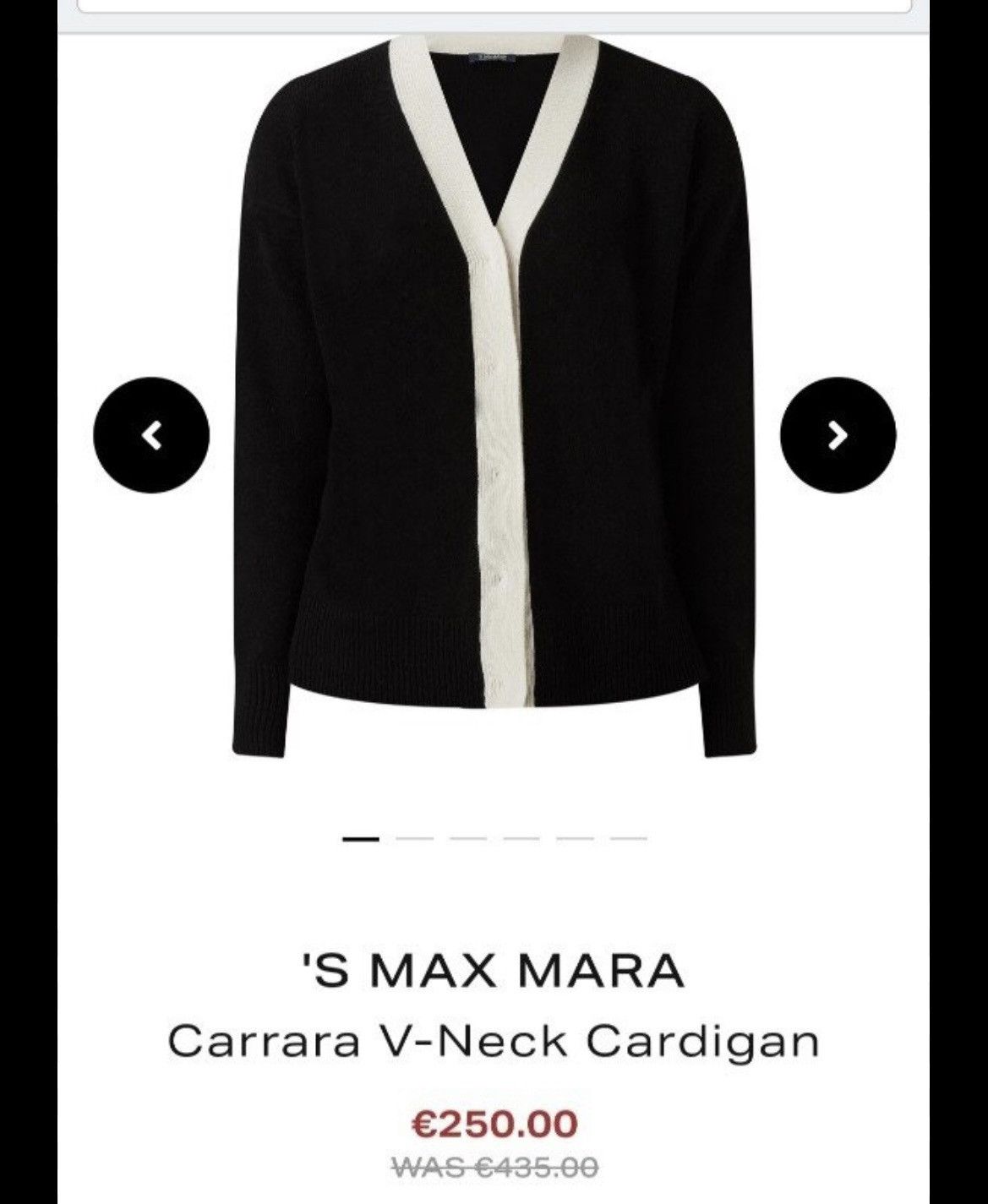 Designer × Max Mara 'S MAX MARA Carrara V-Neck Cardigan luxury Size L / US 10 / IT 46 - 10 Thumbnail