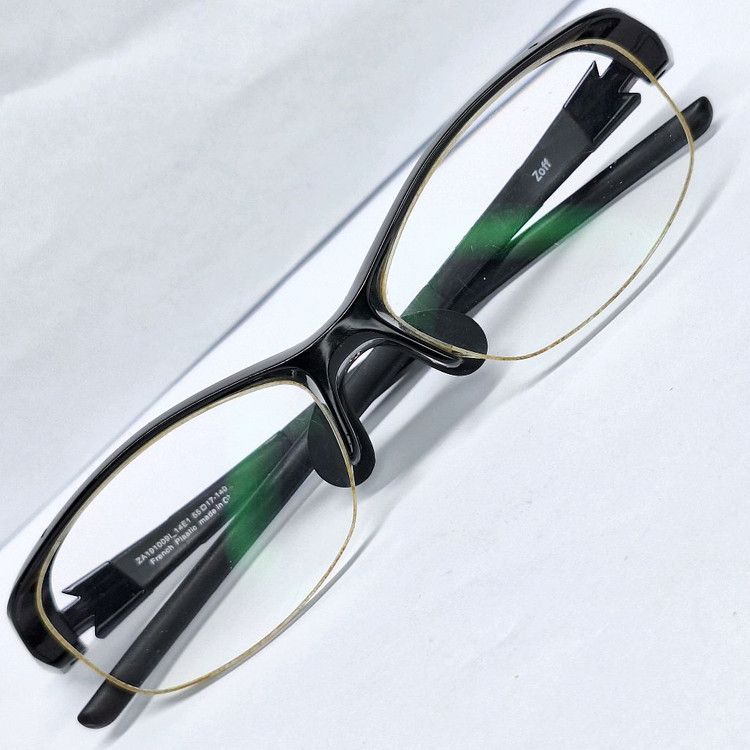 Other Zoff ATHLETE ZA191009 Sports Half-Rim Glasses Frame Wide Fit Size ONE SIZE - 1 Thumbnail