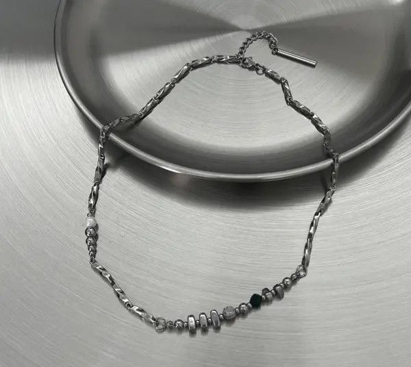 Jewelry Silver & Beaded Necklace Size ONE SIZE - 4 Thumbnail