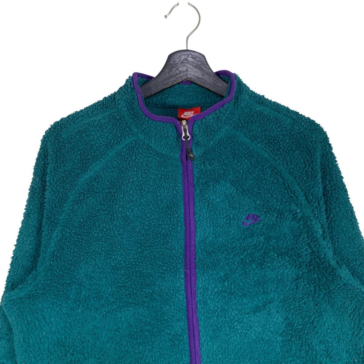 Nike Vintage Nike Sportwear Fleece Jacket Green Outdoor Jacket Size US M / EU 48-50 / 2 - 7 Thumbnail