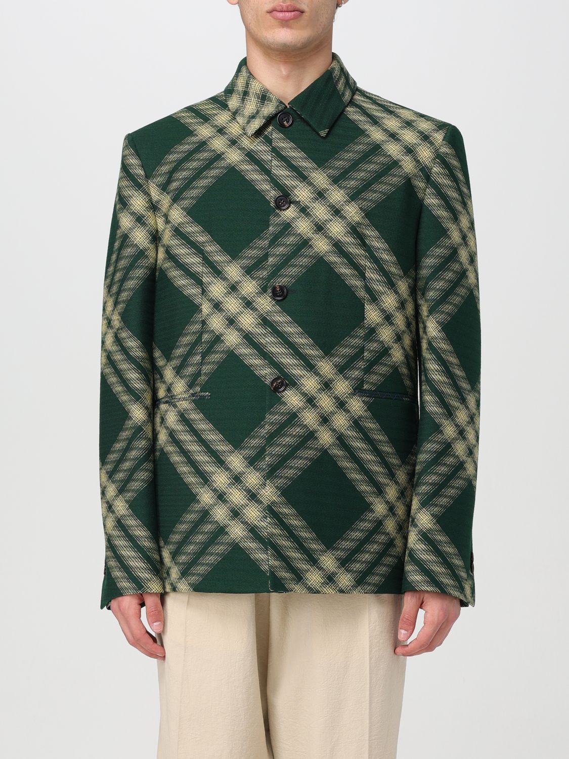 Image of Burberry Shirt Men Green (Size 2XL)