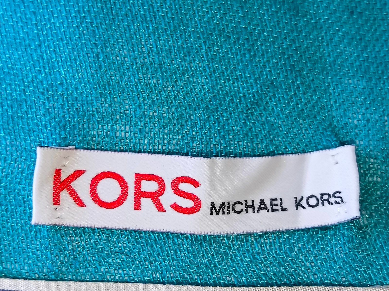 Michael Kors MICHAEL KORS MK Long Green Linen Blended Fabric Scarf Shawl Size ONE SIZE - 1 Thumbnail