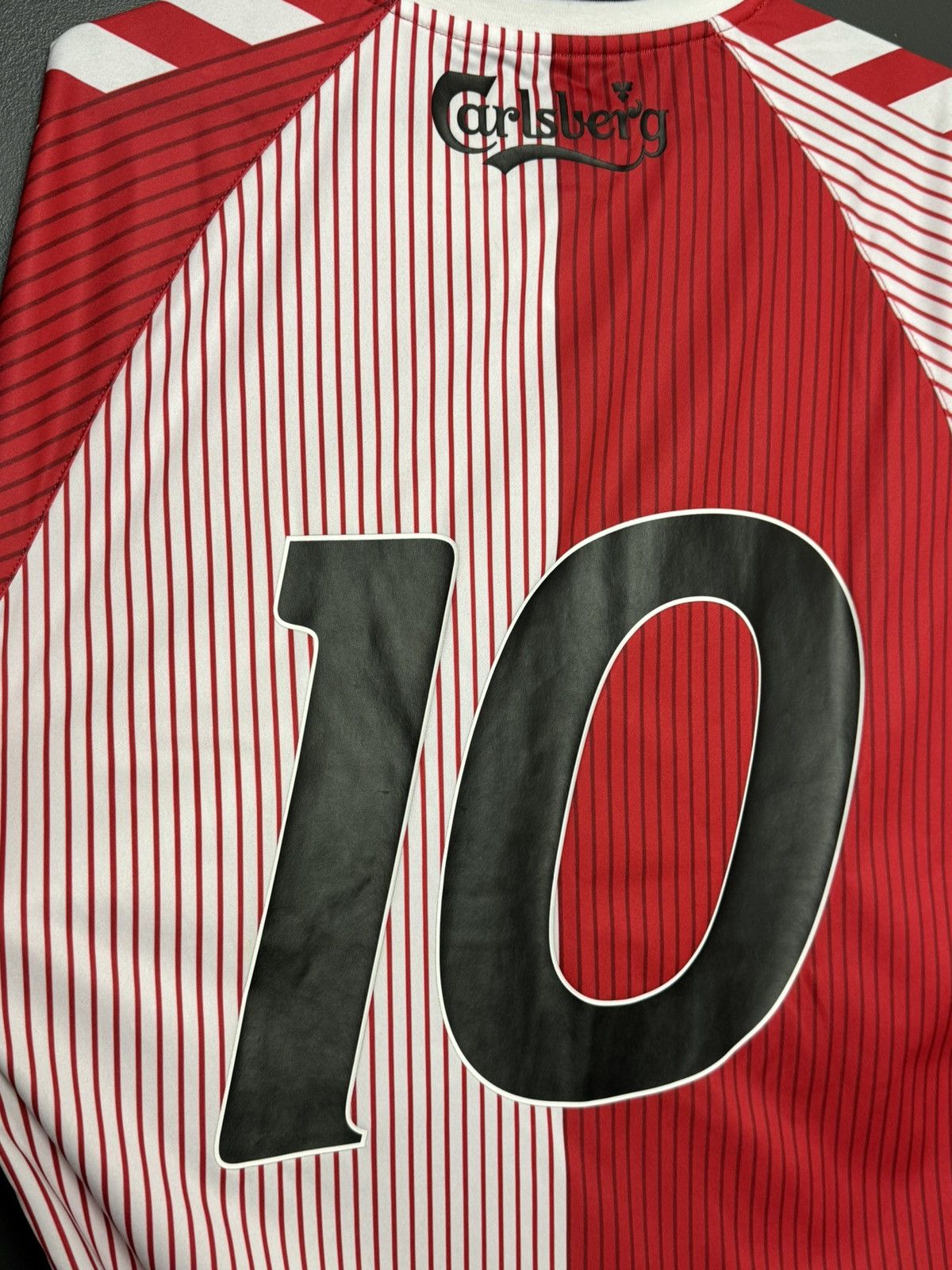 Hummel Denmark National Team 1986 Home Retro Football Jersey Shirt Size US M / EU 48-50 / 2 - 4 Thumbnail