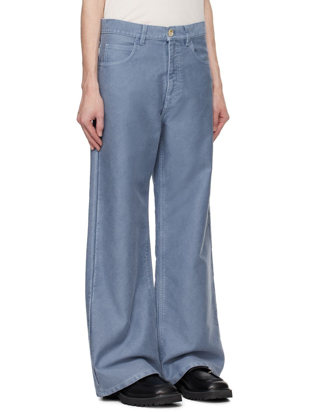 Marni o1w1db11025 Overdyed Jeans in Blue Size US 36 / EU 52 - 2 Thumbnail