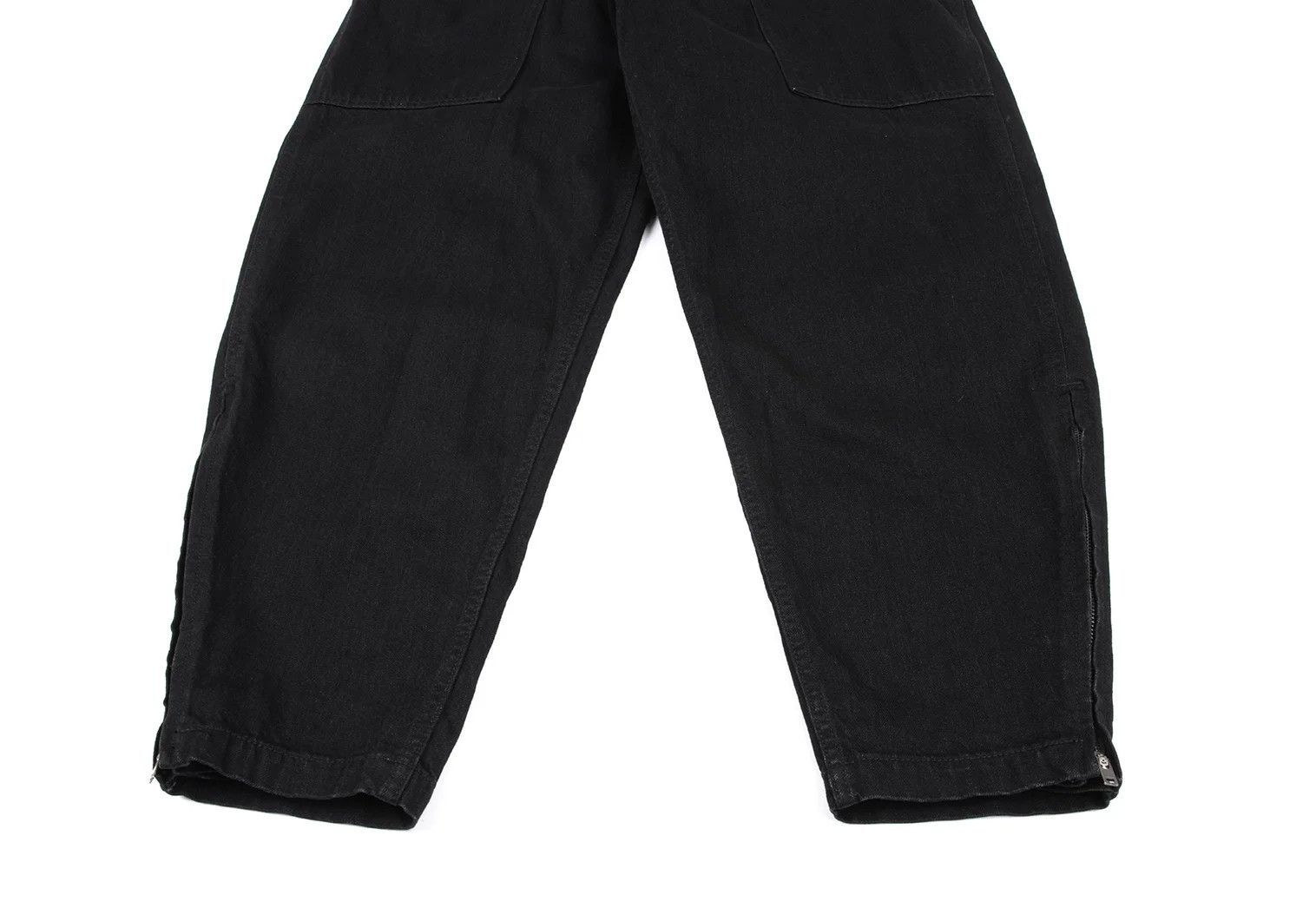 Yohji Yamamoto BLACK Scandal Yohji Yamamoto Zip Hem Denim Pants Size US 32 / EU 48 - 7 Thumbnail