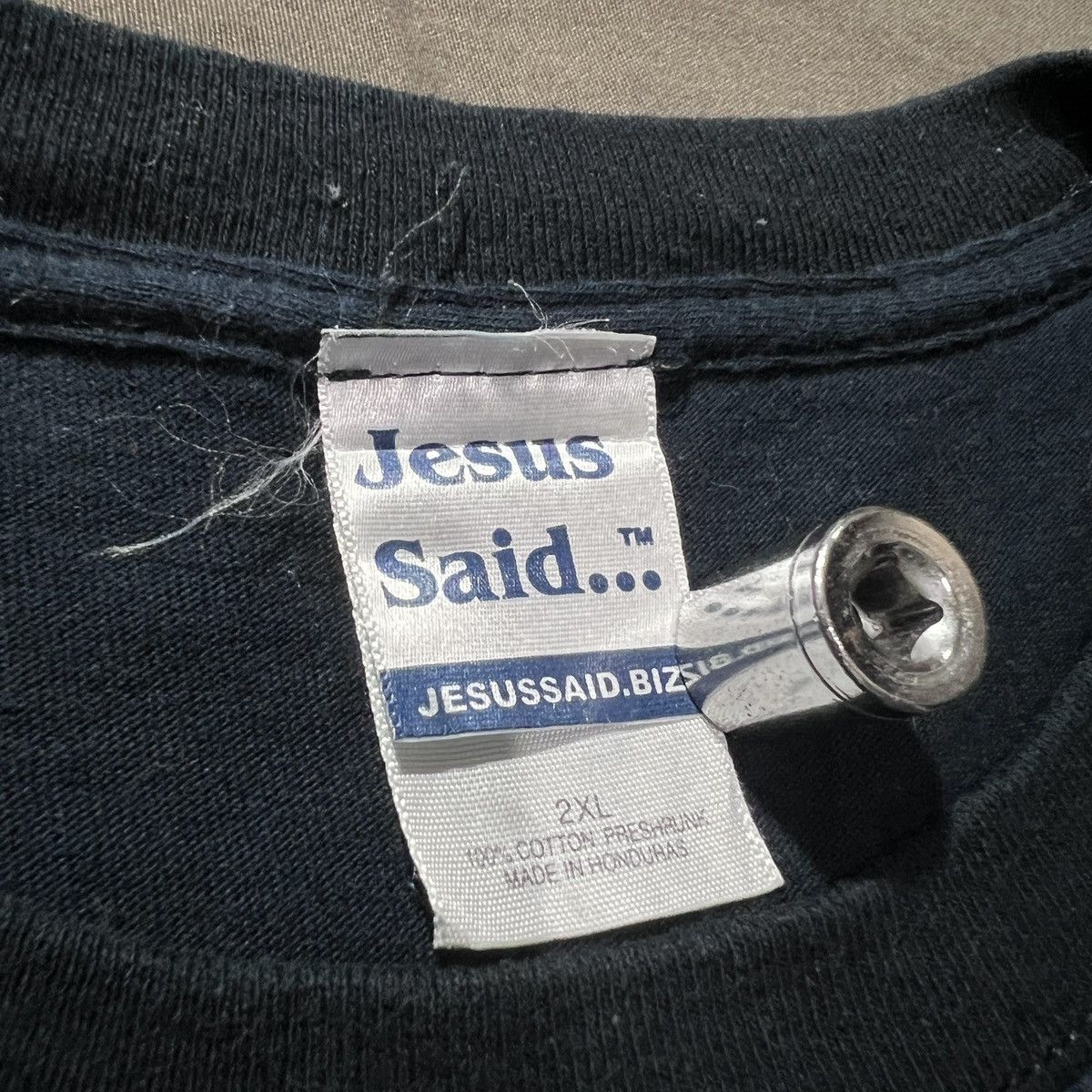 Vintage Vintage Y2K Jesus Said God Bible Holy Promo Tee 2XL Size US XXL / EU 58 / 5 - 3 Thumbnail