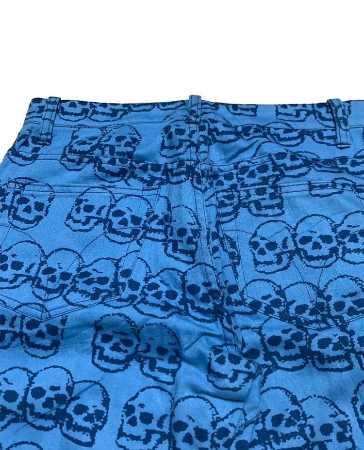 Hysteric Glamour Hysteric Glamour Skull All Over Print Blue Pants Size US 28 / EU 44 - 5 Thumbnail