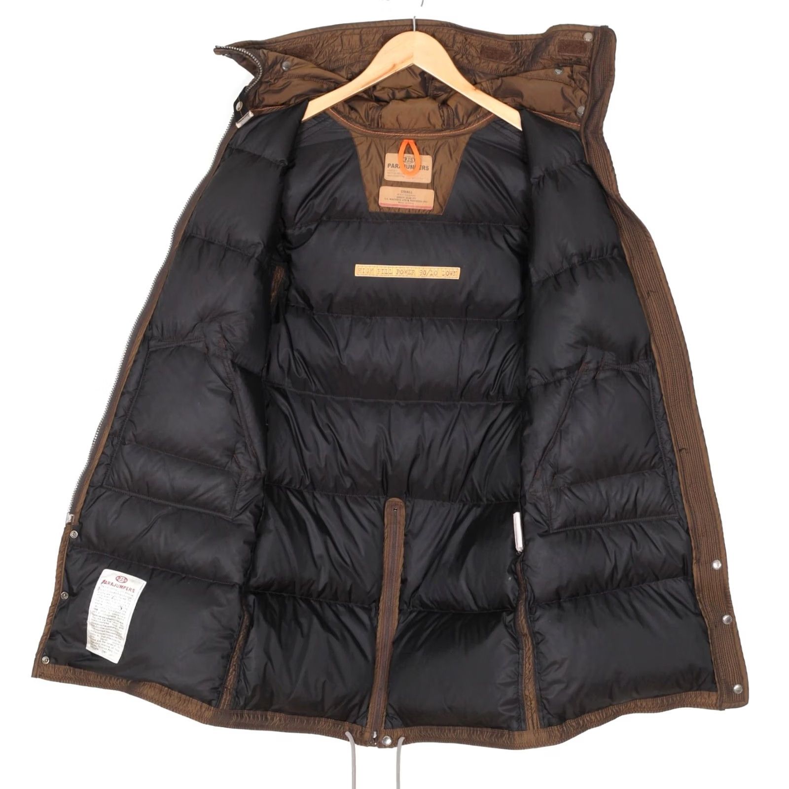 Parajumpers PARAJUMPERS Hooded Down Puffer Jacket Women Size S Slim Fit Brown Logo All Seasons Material: Down (Jacket) Size S / US 4 / IT 40 - 5 Thumbnail