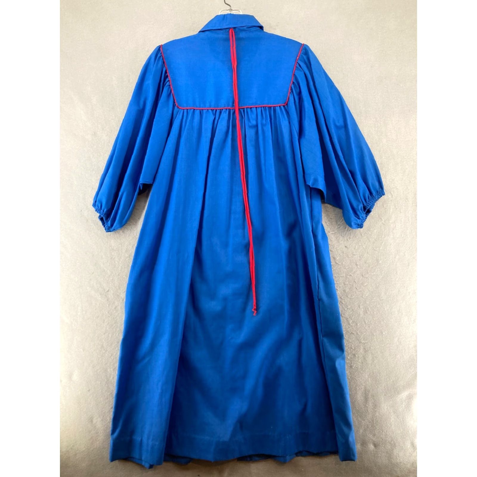 Nautica VINTAGE Models Coat Dress Shirt Womens 10 Navy Blue Striped 60s 70s Sailor Collar A-Line 3/4 Sleeve Button Up Vintage Size L / US 10 / IT 46 - 7 Thumbnail