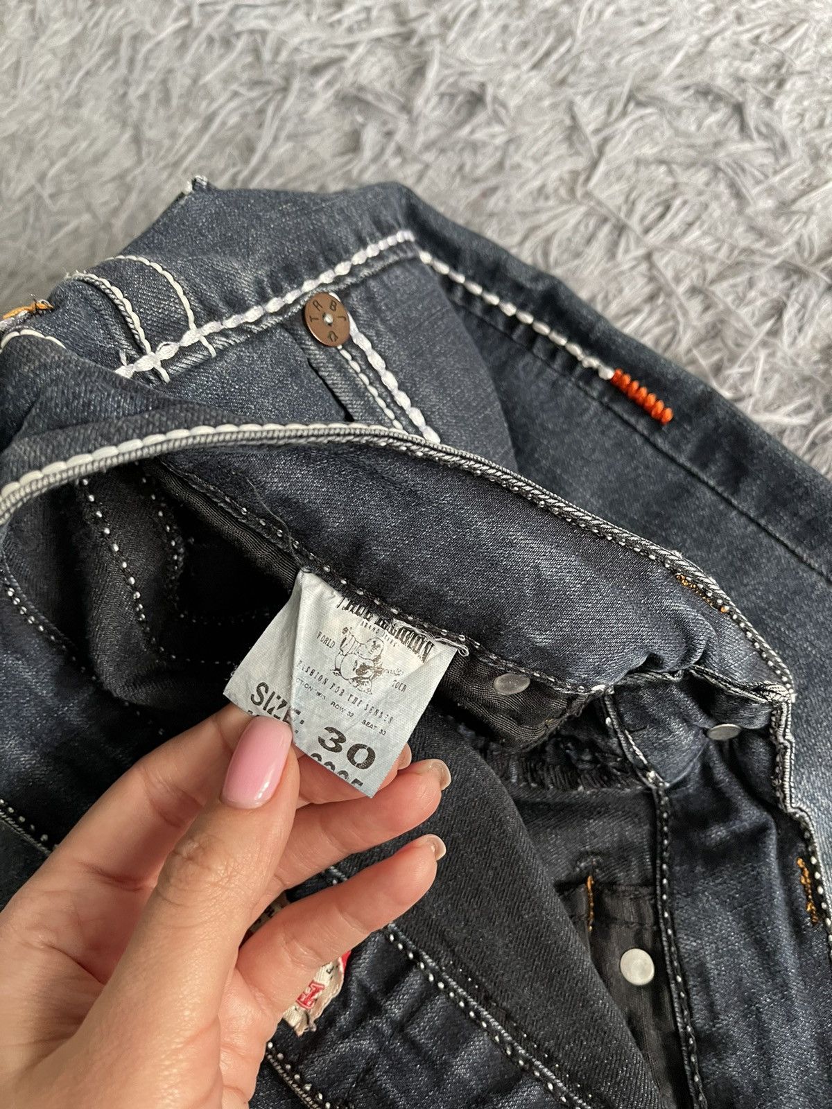 True Religion × Vintage True Religion Y2K vintage iconic denim pants jeans Size 27" / US 4 / IT 40 - 6 Thumbnail