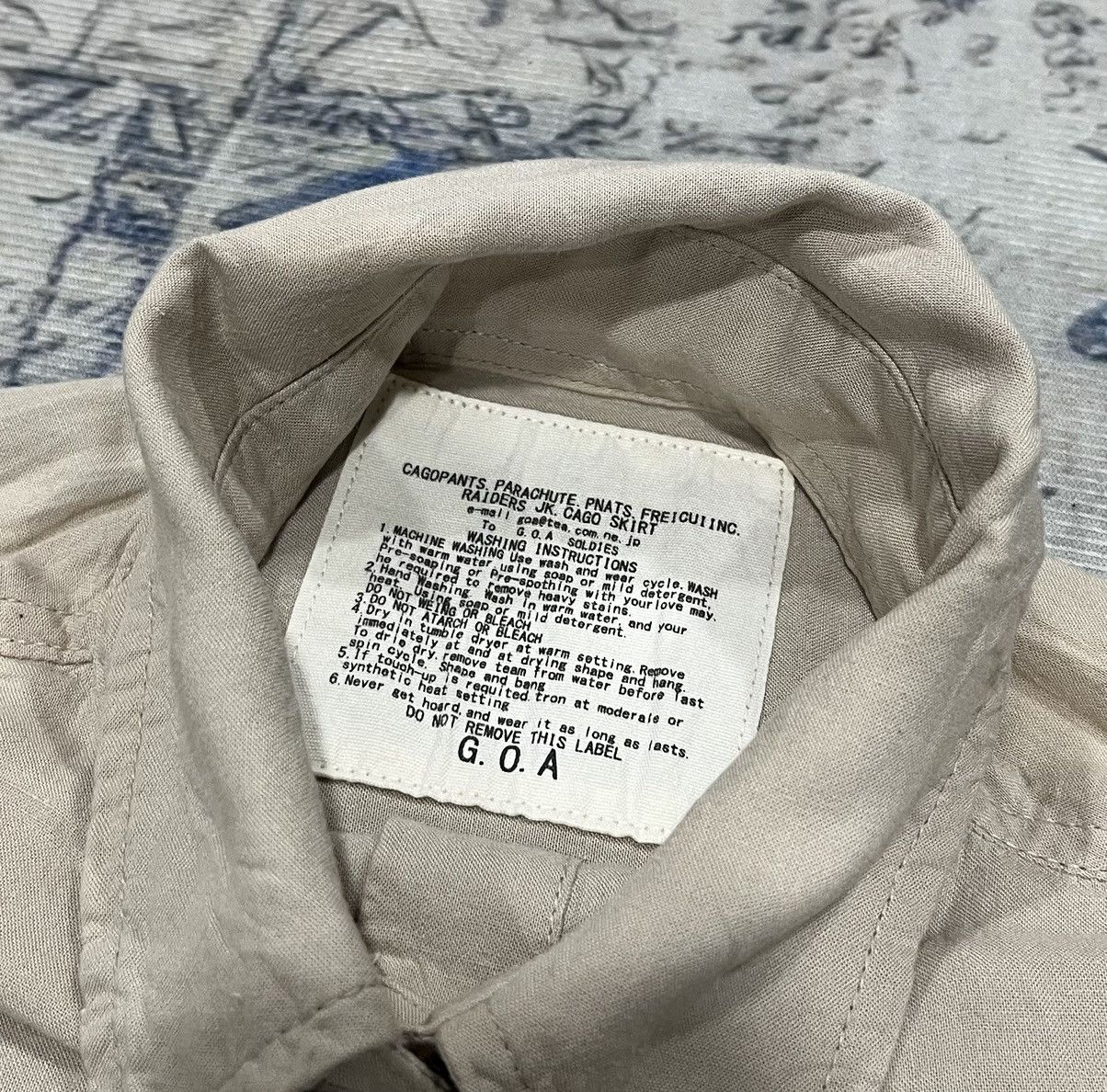GOA G.O.A 2 Pocket Linen Rayon Blend Size US L / EU 52-54 / 3 - 3 Thumbnail
