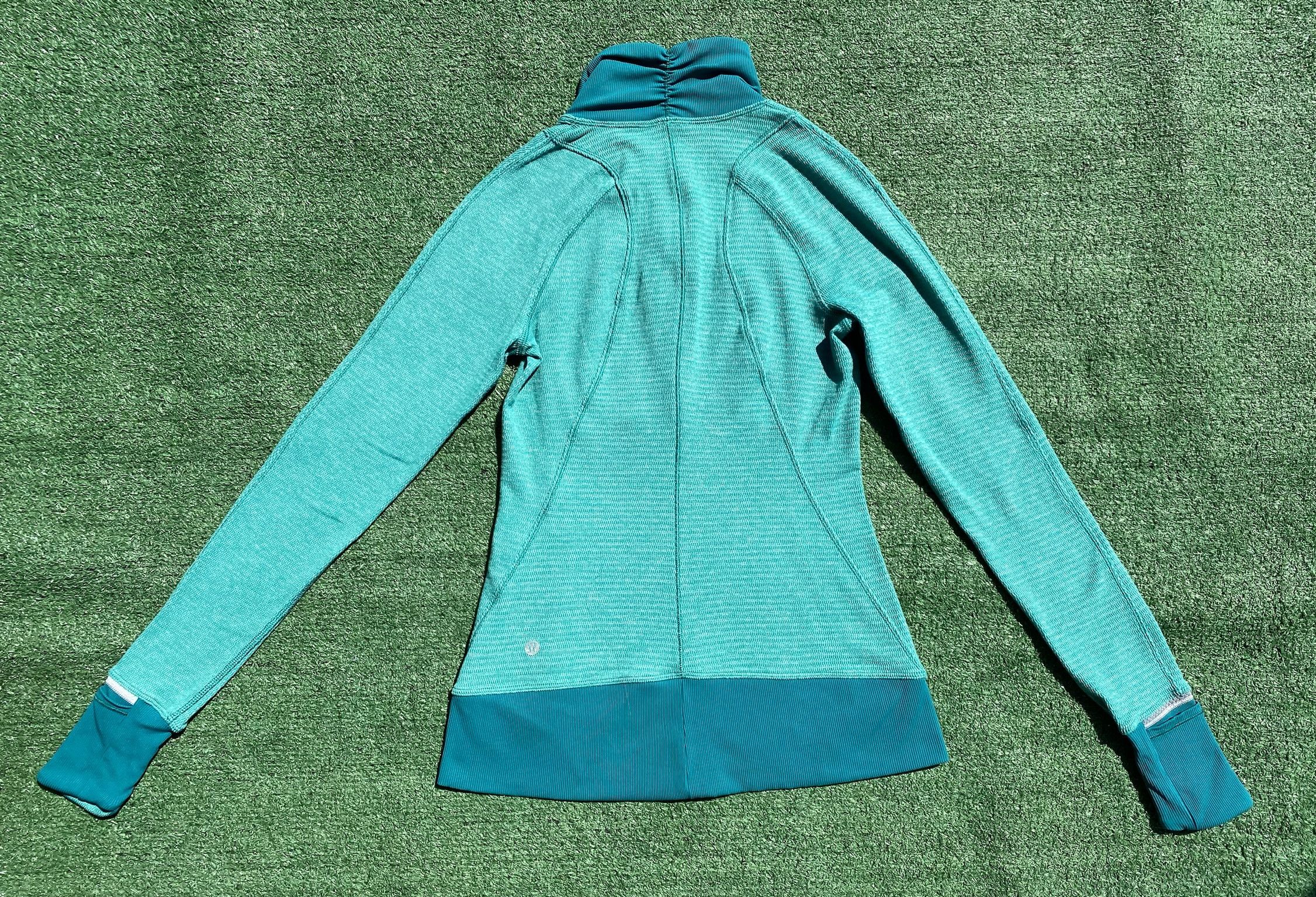 Lululemon Lululemon Runderful 1/2 Zip Green Teal Long Sleeve Shirt 4 Size S / US 4 / IT 40 - 5 Thumbnail