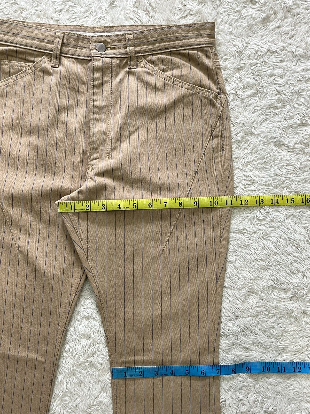 Number (N)ine number nine blue pinstripe pants Size US 30 / EU 46 - 12 Thumbnail