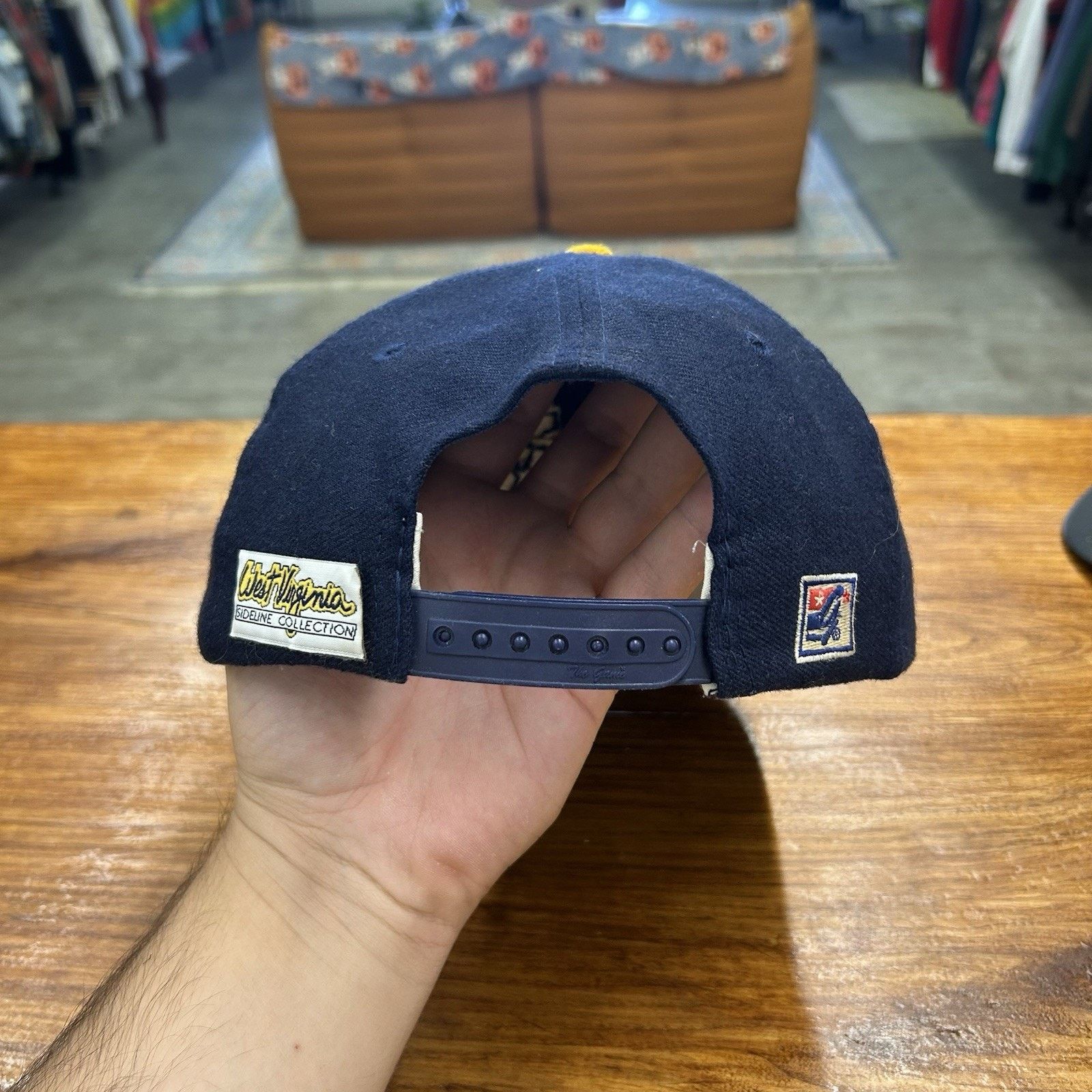 The Game 90’s West Virginia Mountaineers Blue Snap Back Hat WVU Size ONE SIZE - 3 Thumbnail
