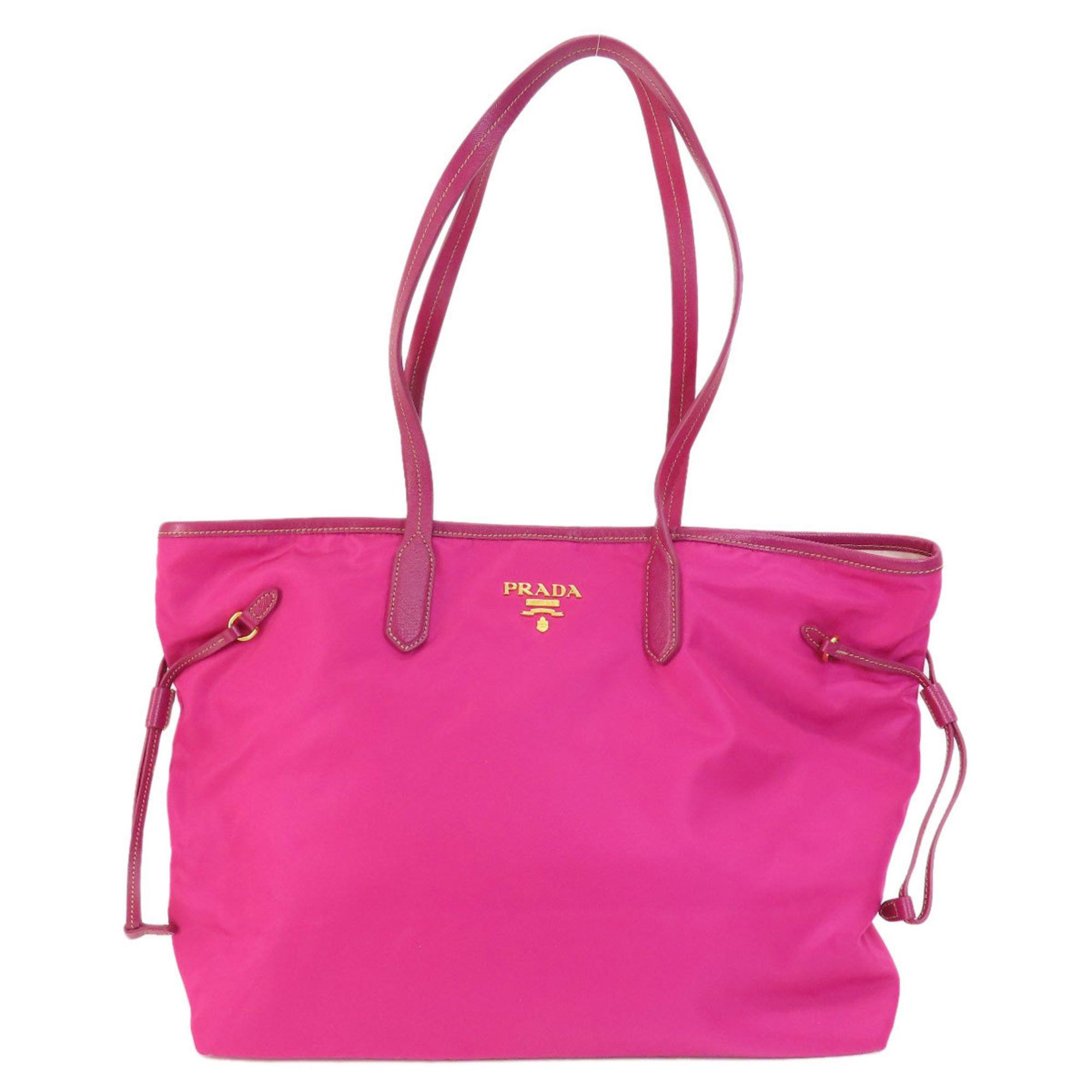 image of Prada Tote Bag Nylon Material For Women Prada in Pink
