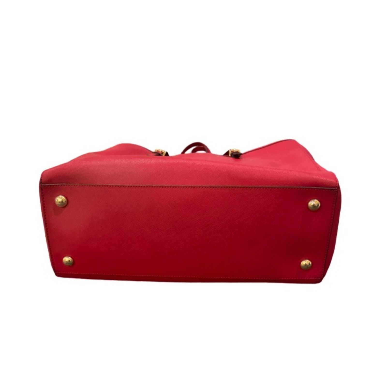 Michael Kors MICHAEL Michael Kors Saffiano Leather Top Handle Bag - Red Size ONE SIZE - 9 Thumbnail