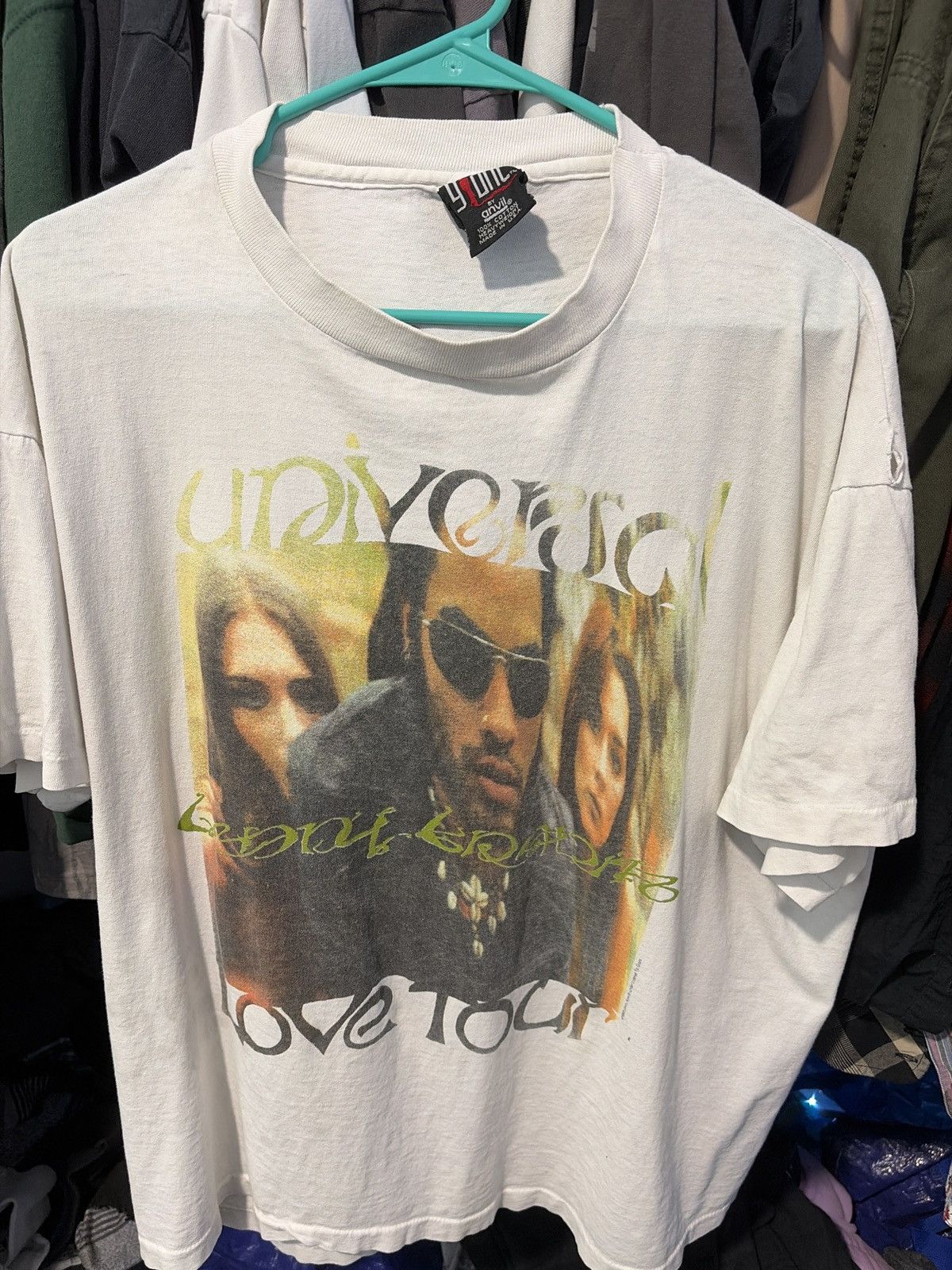 Giant AUTHENTIC 1993 Lenny Kravitz "Universal Love" Tour T-Shirt Size US XL / EU 56 / 4 - 1 Thumbnail