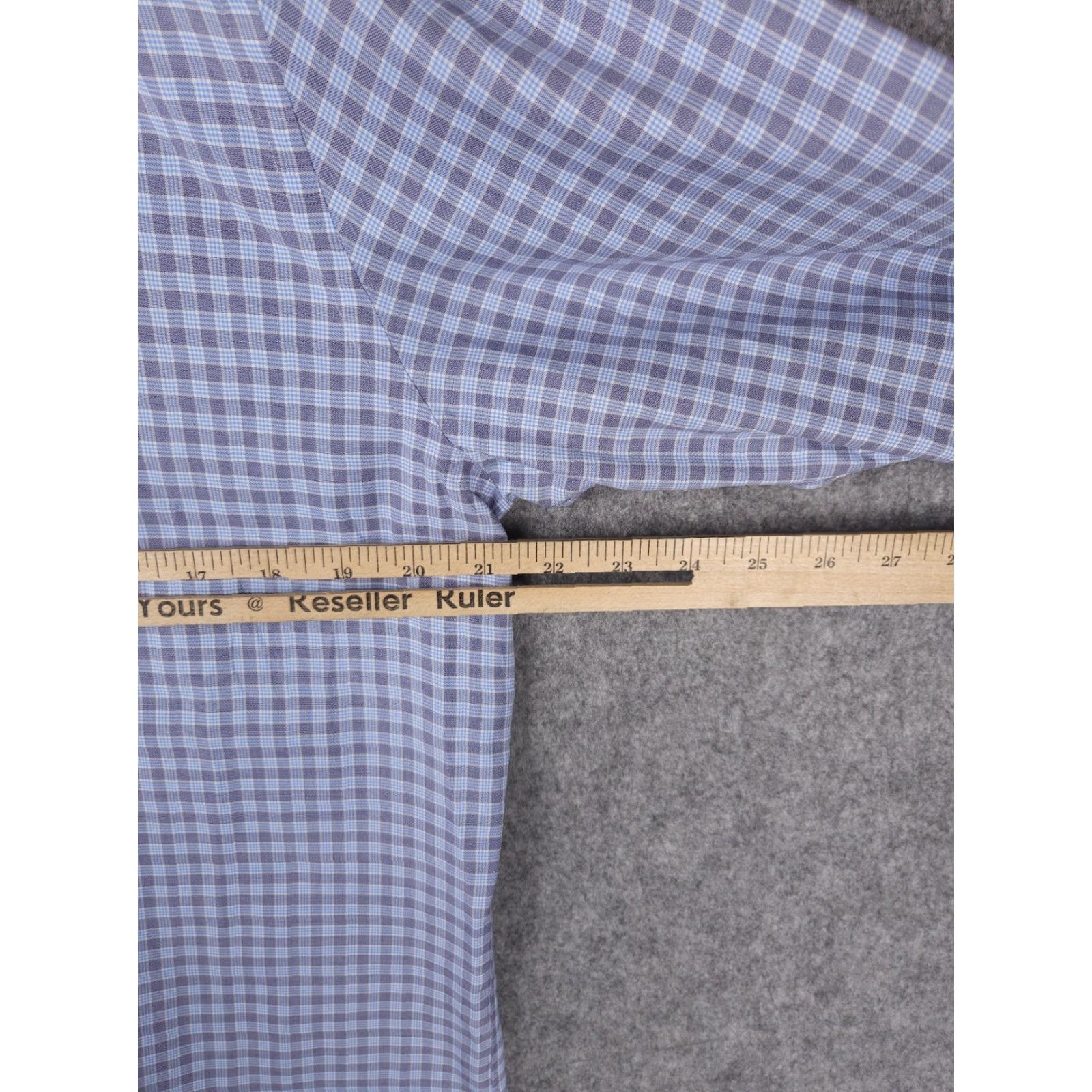 Vintage Emanuel Berg Shirt Mens 16 / 41 Modern Fit Blue Check Long Sleeve Button Up Dress Shirt Mens Blue Check Long Sleeve Button Up Size US M / EU 48-50 / 2 - 7 Thumbnail