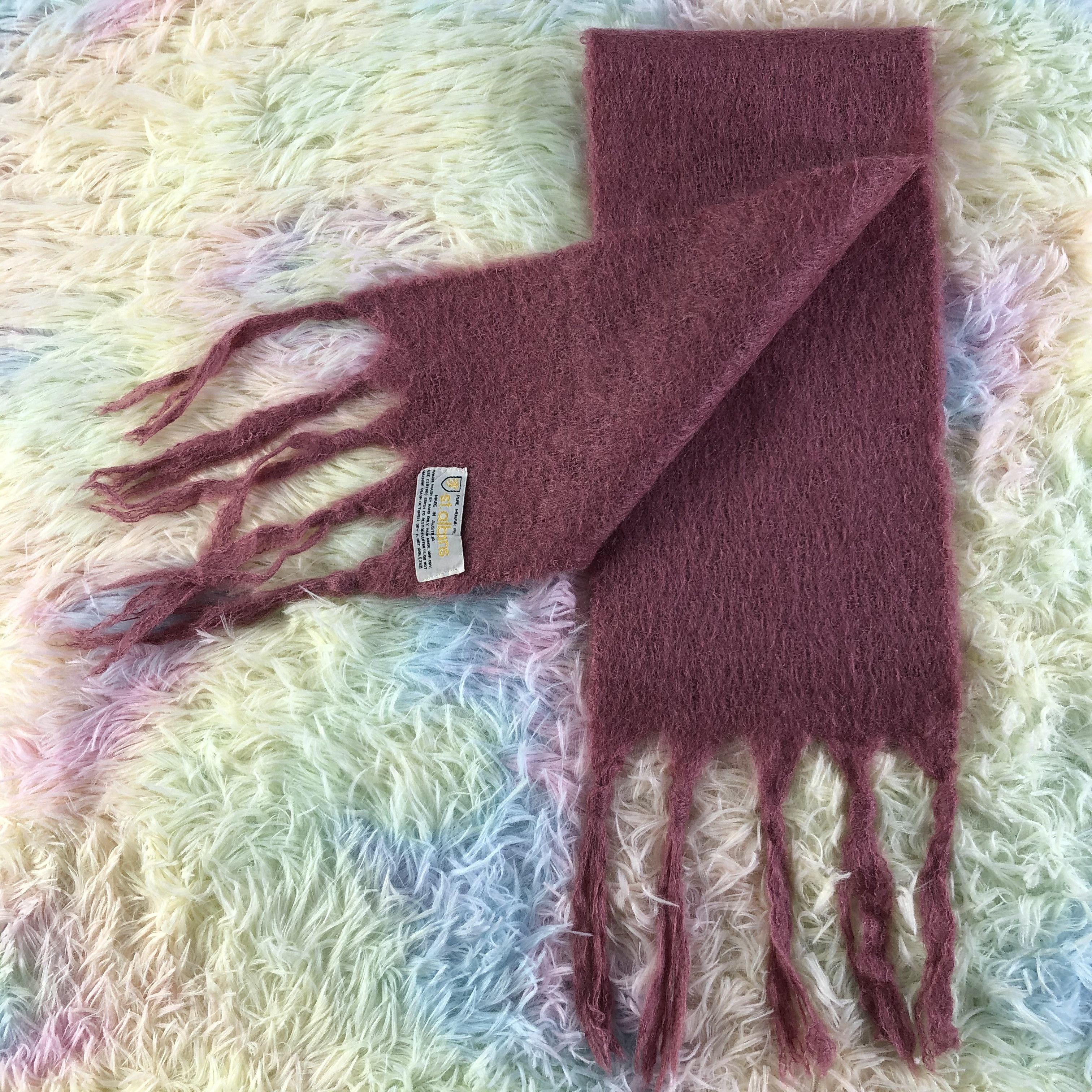 Vintage Mohair Scarf / Muffler / Neckwear - KM118 Size ONE SIZE - 4 Thumbnail