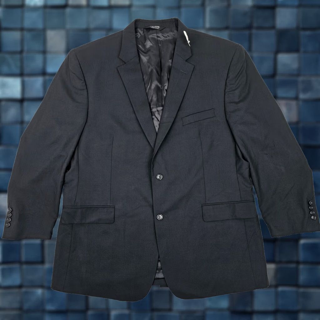 Jos. A. Bank VINTAGE Jos. A. Bank Blazer Blazer Men 48 Long Black Wool 2-Button Single-Breasted Wool 100% New with defect Mens Size 48R - 1 Thumbnail