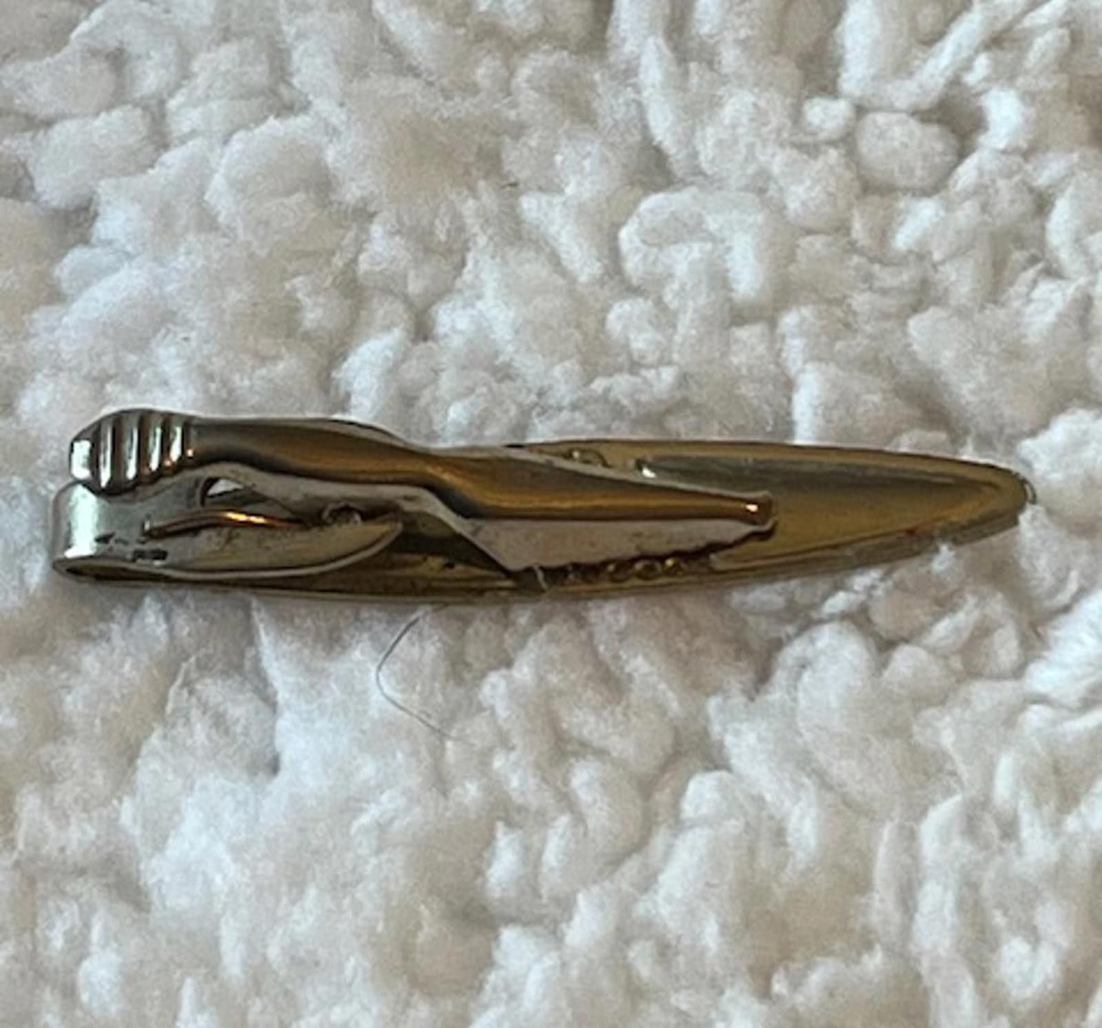 Unknown London Vintage Metal Tie Clip with Textured Detail Size ONE SIZE - 4 Thumbnail