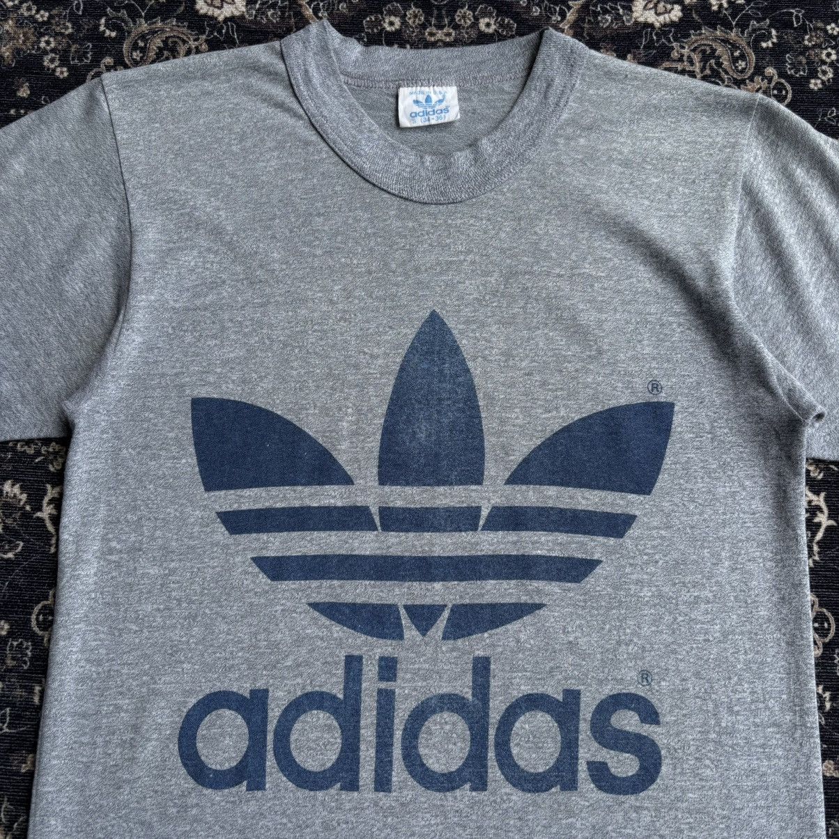Adidas Vintage 80s Adidas Originals Trefoil Firebird 50/50 Tee Size US S / EU 44-46 / 1 - 3 Thumbnail