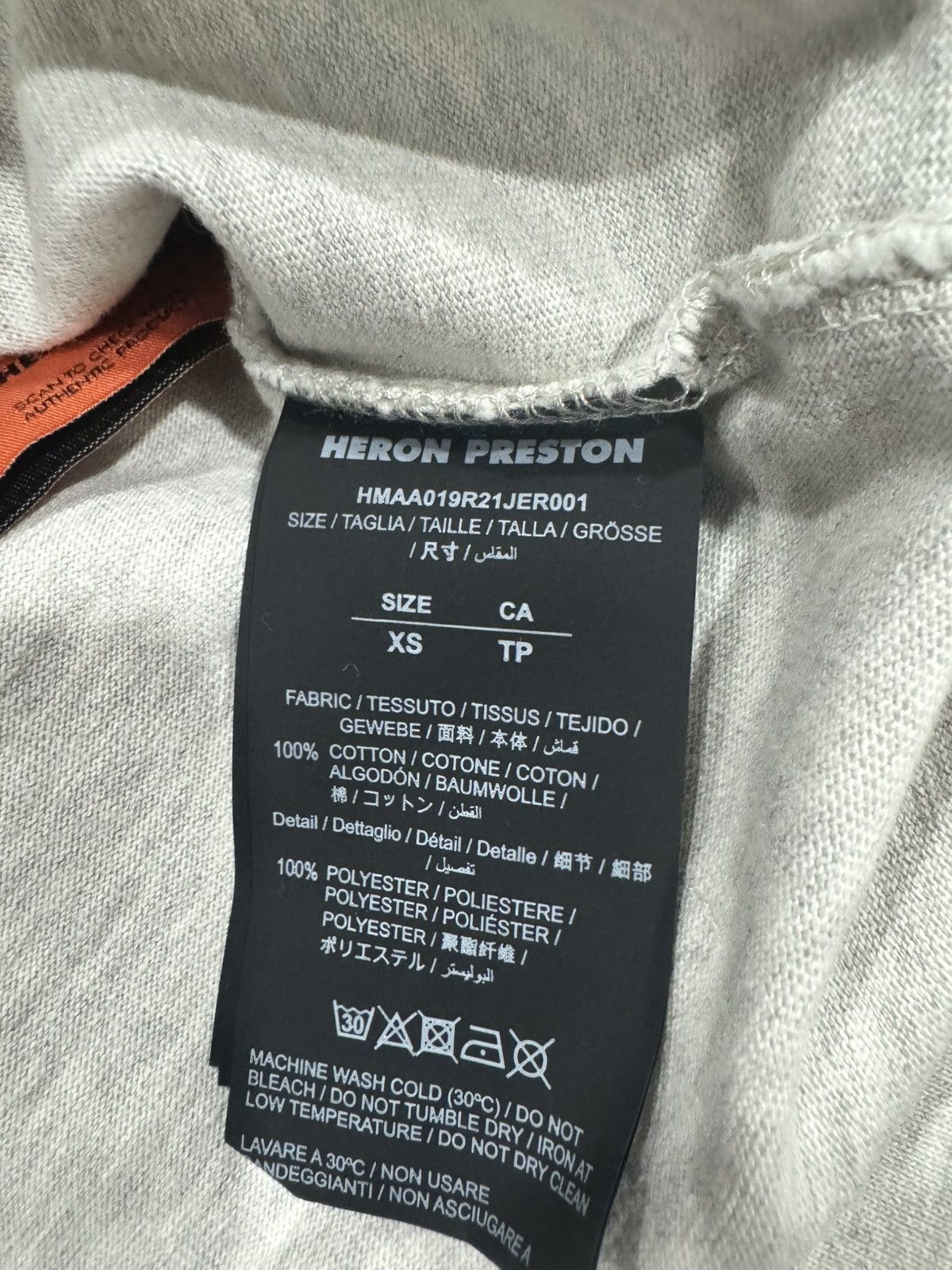Heron Preston HERON PRESTON OVERSIZED T-SHIRT GREY XS Size US XS / EU 42 / 0 - 6 Thumbnail