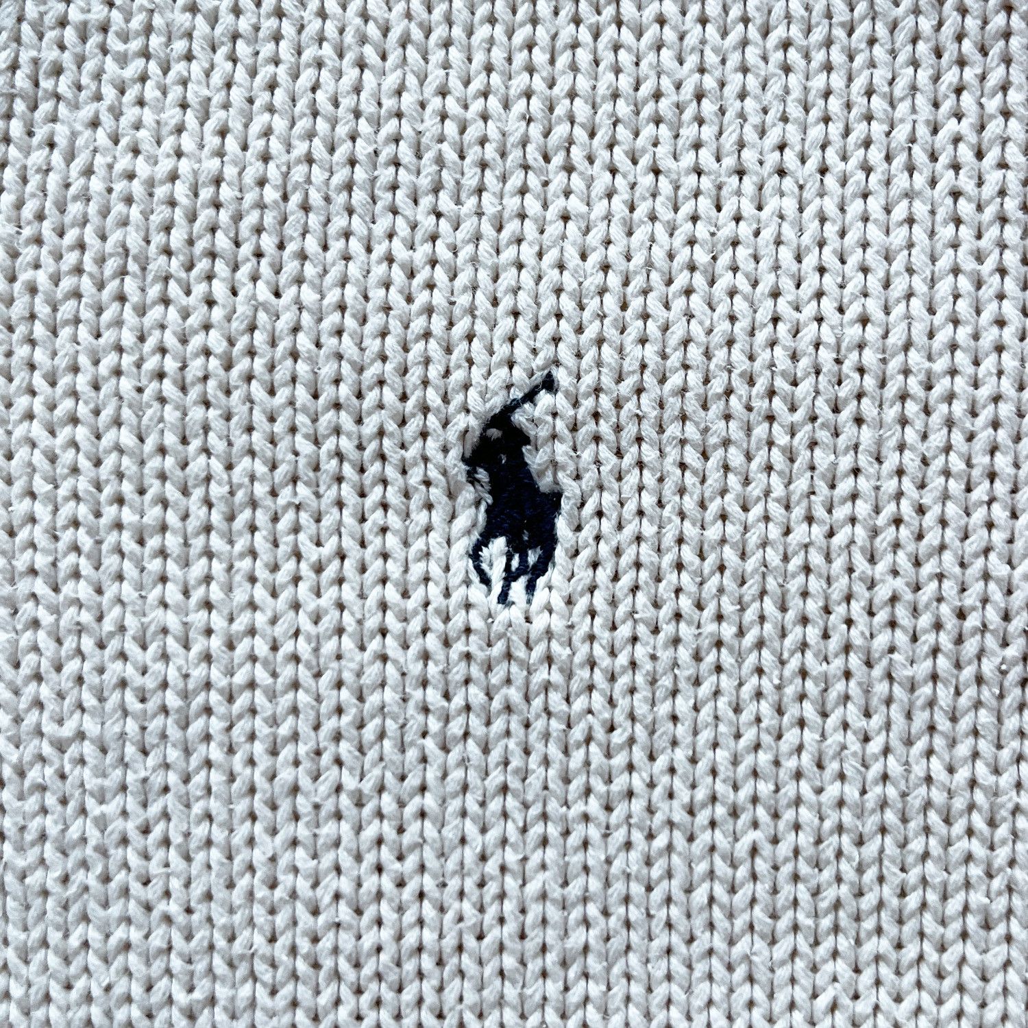 Polo Ralph Lauren Cotton Knit V-Neck Sweater Pullover in White Size US L / EU 52-54 / 3 - 4 Thumbnail