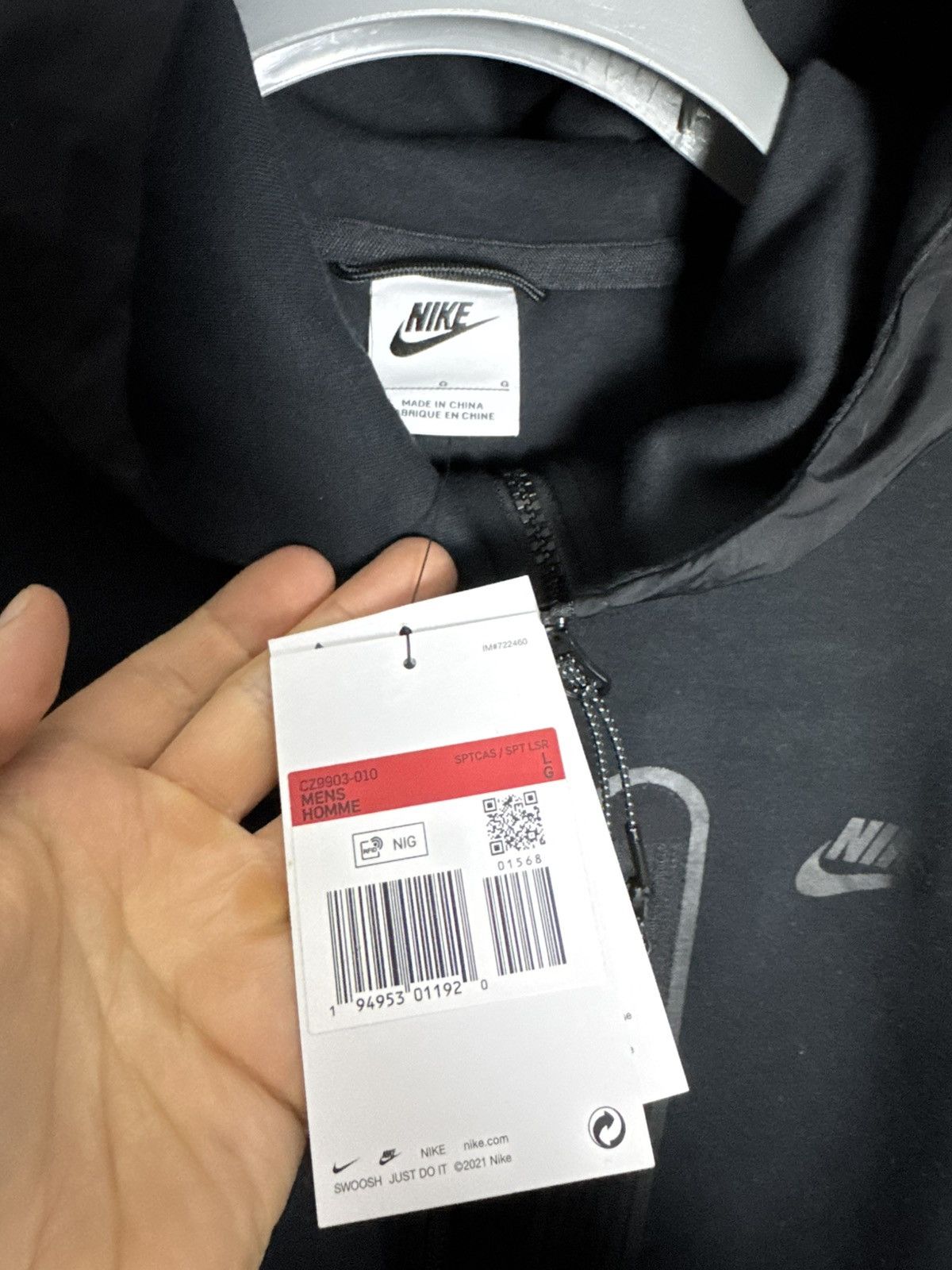 Nike Nike Tech Fleece Drill streetwear hype light soft jacket Size US L / EU 52-54 / 3 - 3 Thumbnail