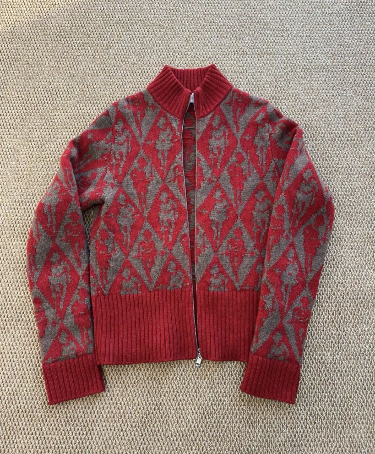 Stefan Cooke Stefan Cooke British Figure Zip-Up Cardigan K23 Size US S / EU 44-46 / 1 - 1 Thumbnail