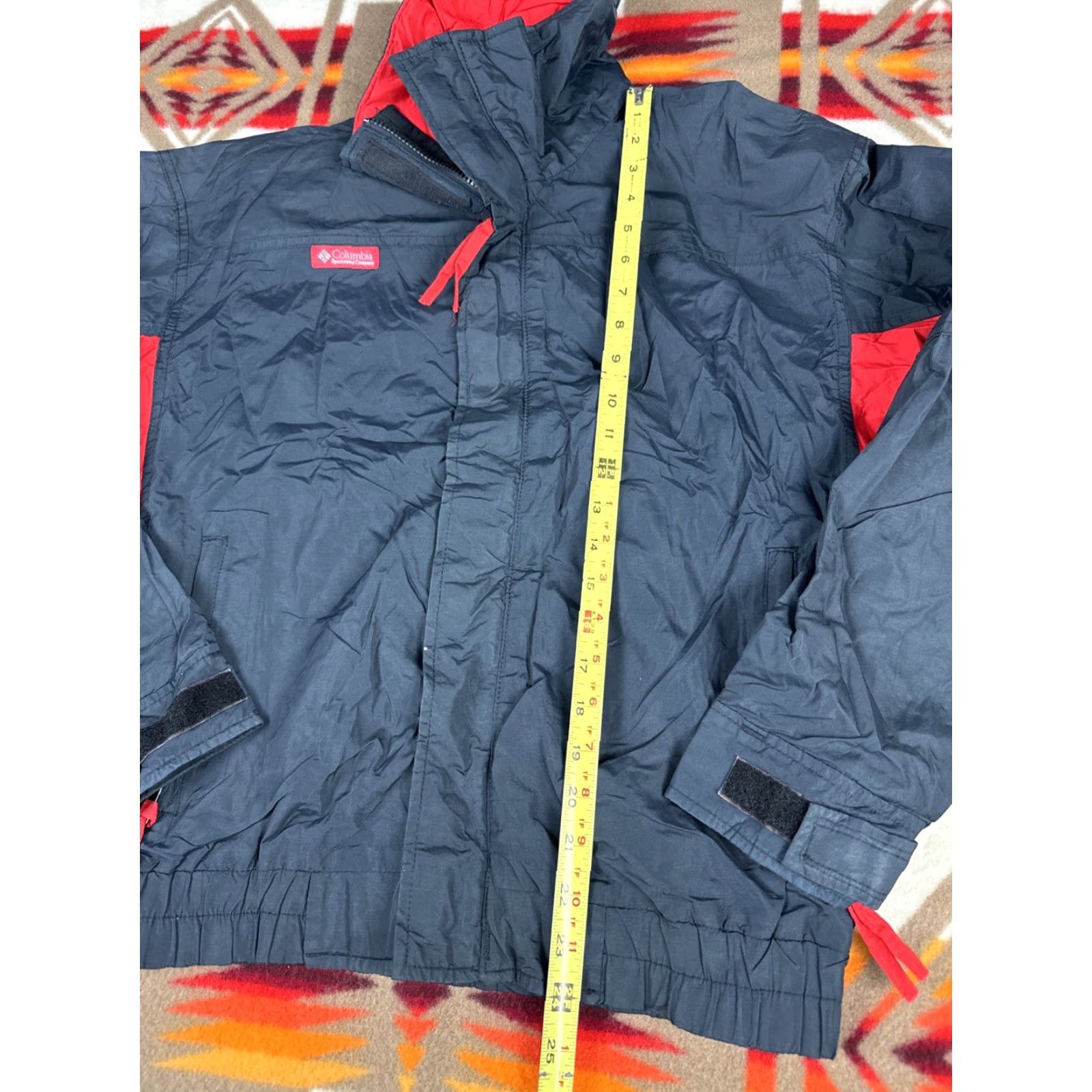 Vintage VINTAGE Columbia Sportswear Windbreaker Jacket Sz M Navy Blue Red Mens M Blue Windbreaker Size US M / EU 48-50 / 2 - 5 Thumbnail