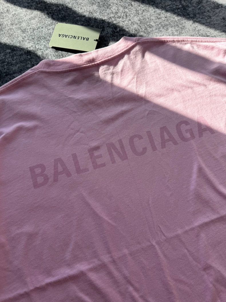 Balenciaga Balenciaga Pink front and back logo short sleeves Size M / US 6-8 / IT 42-44 - 5 Thumbnail