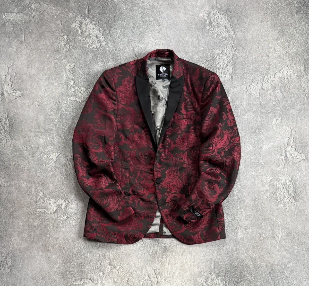 Other Twisted Tailor 40R all printed rose 🌹 blazer light jacket Size 40R - 1 Thumbnail