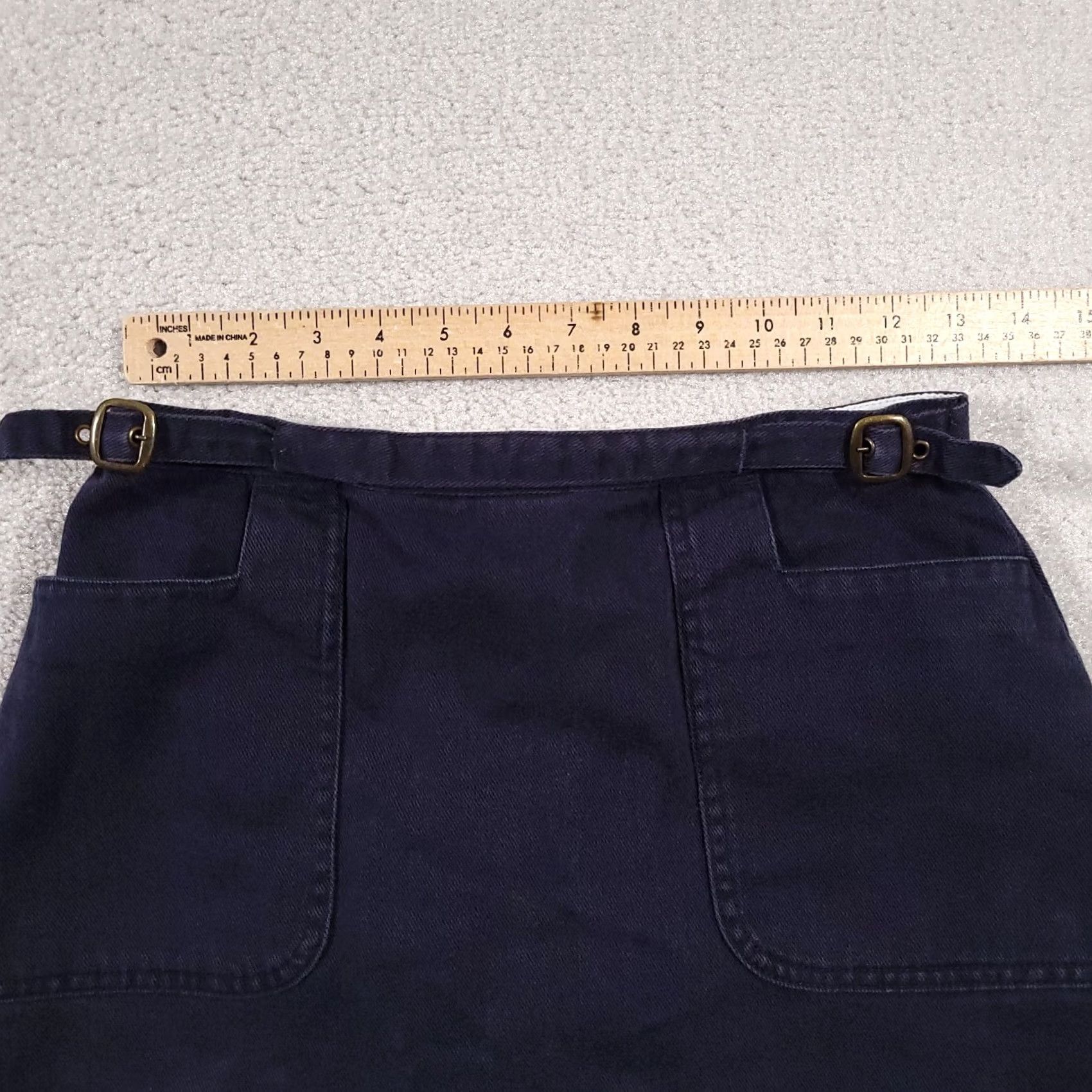 Vintage VINTAGE Christopher & Banks Denim Skirt Slim Pocket Knee Length Women 4 Skirt Women Department Jeans Casual Spring Summer Fall Fold: Buckle? Size 27" / US 4 / IT 40 - 4 Thumbnail