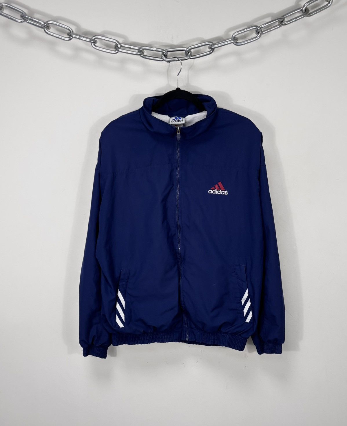 Adidas Vintage 1990s Adidas Y2K Tracksuit Blue Baggy Retro Hype Size US XL / EU 56 / 4 - 4 Thumbnail