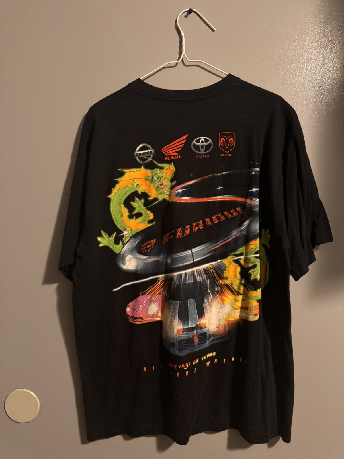 Vintage Casper Masi Fast & Furious Tee Size US L / EU 52-54 / 3 - 2 Thumbnail