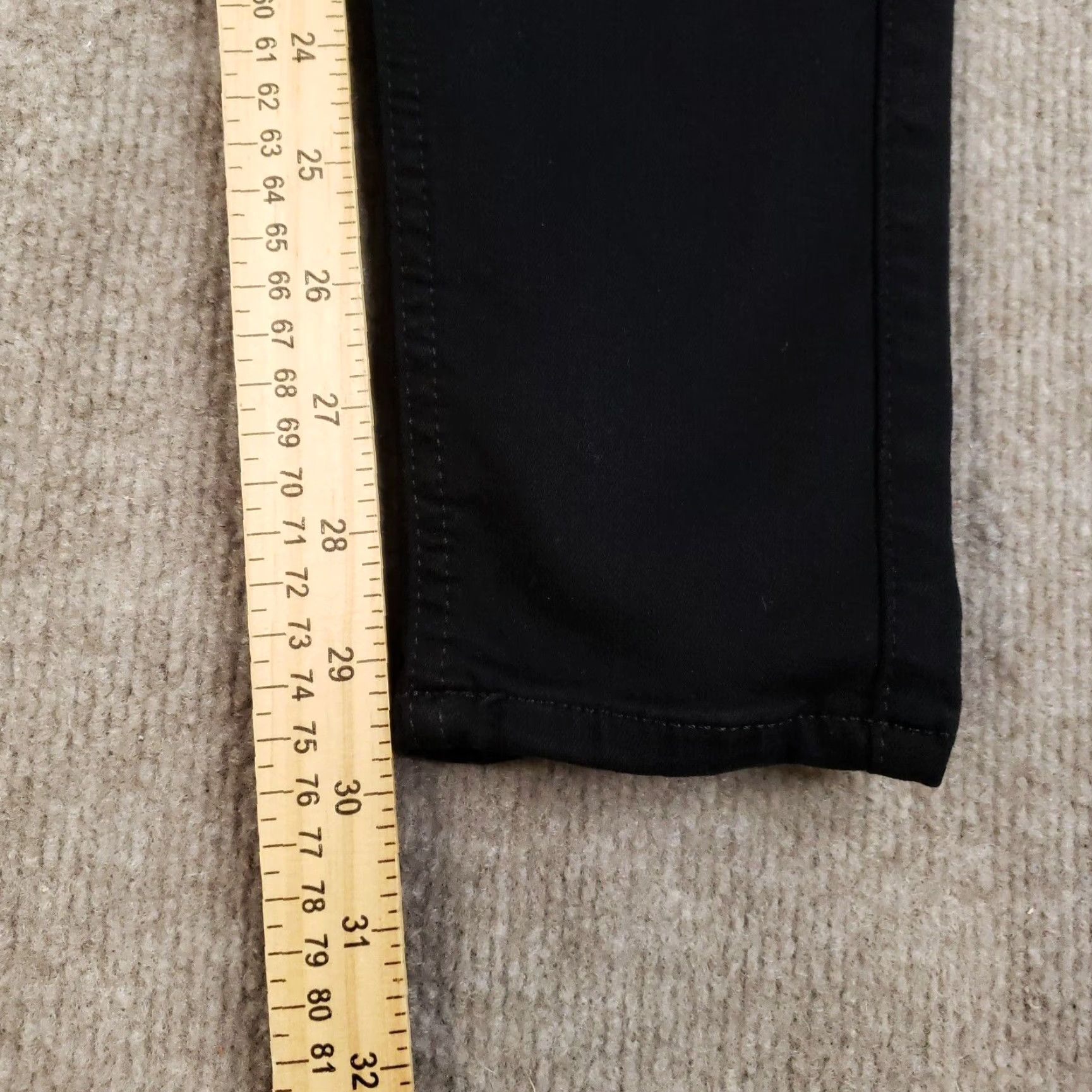 7 For All Mankind 7 For All Mankind Jeans Women Size 26 Black Skinny High Rise Stretch Size 26" / US 2 / IT 38 - 3 Thumbnail