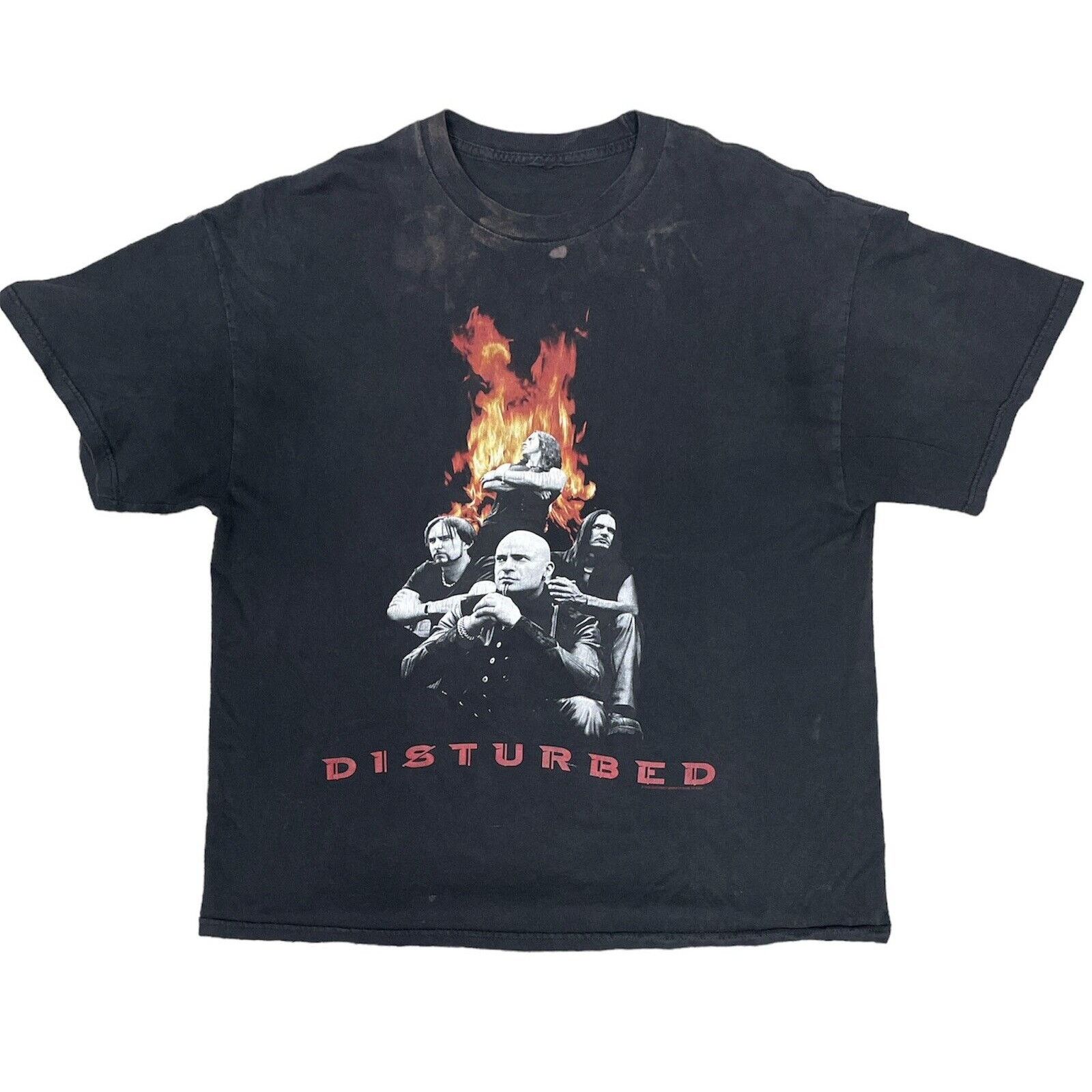 Giant Vintage Disturbed Band T-Shirt 2002 Mens XL Y2K Giant Size US XL / EU 56 / 4 - 1 Thumbnail