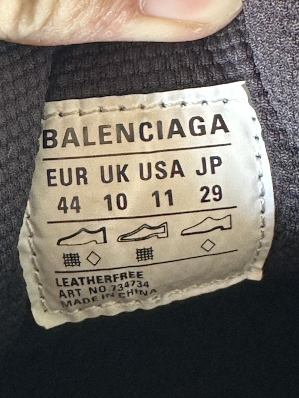 Balenciaga Balenciaga 3XL Sneakers Black Silver Size US 11 / EU 44 - 11 Thumbnail