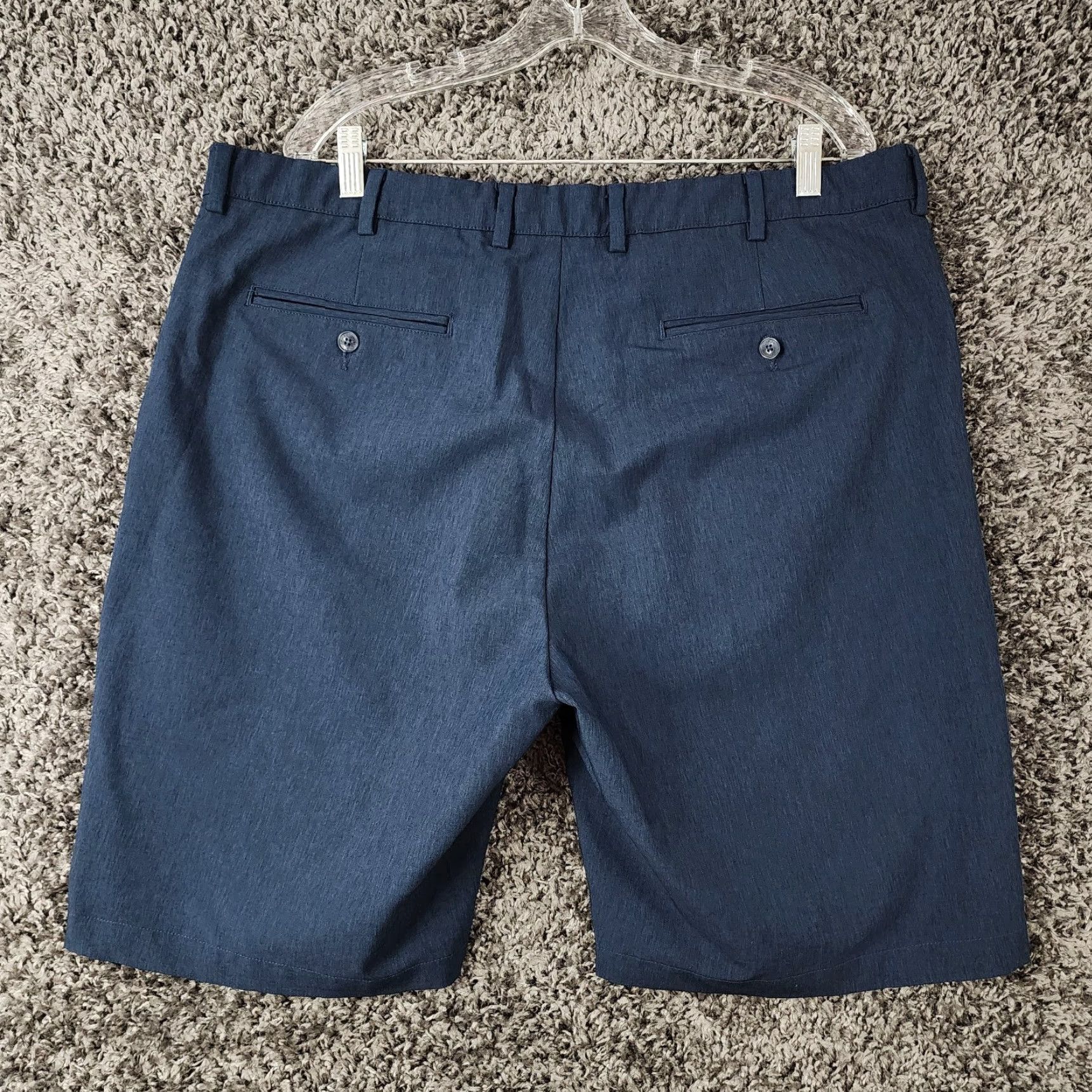 Vintage Greg Norman Mens Chino Shorts Dark Blue Size 40 Regular Size US 40 / EU 56 - 4 Thumbnail
