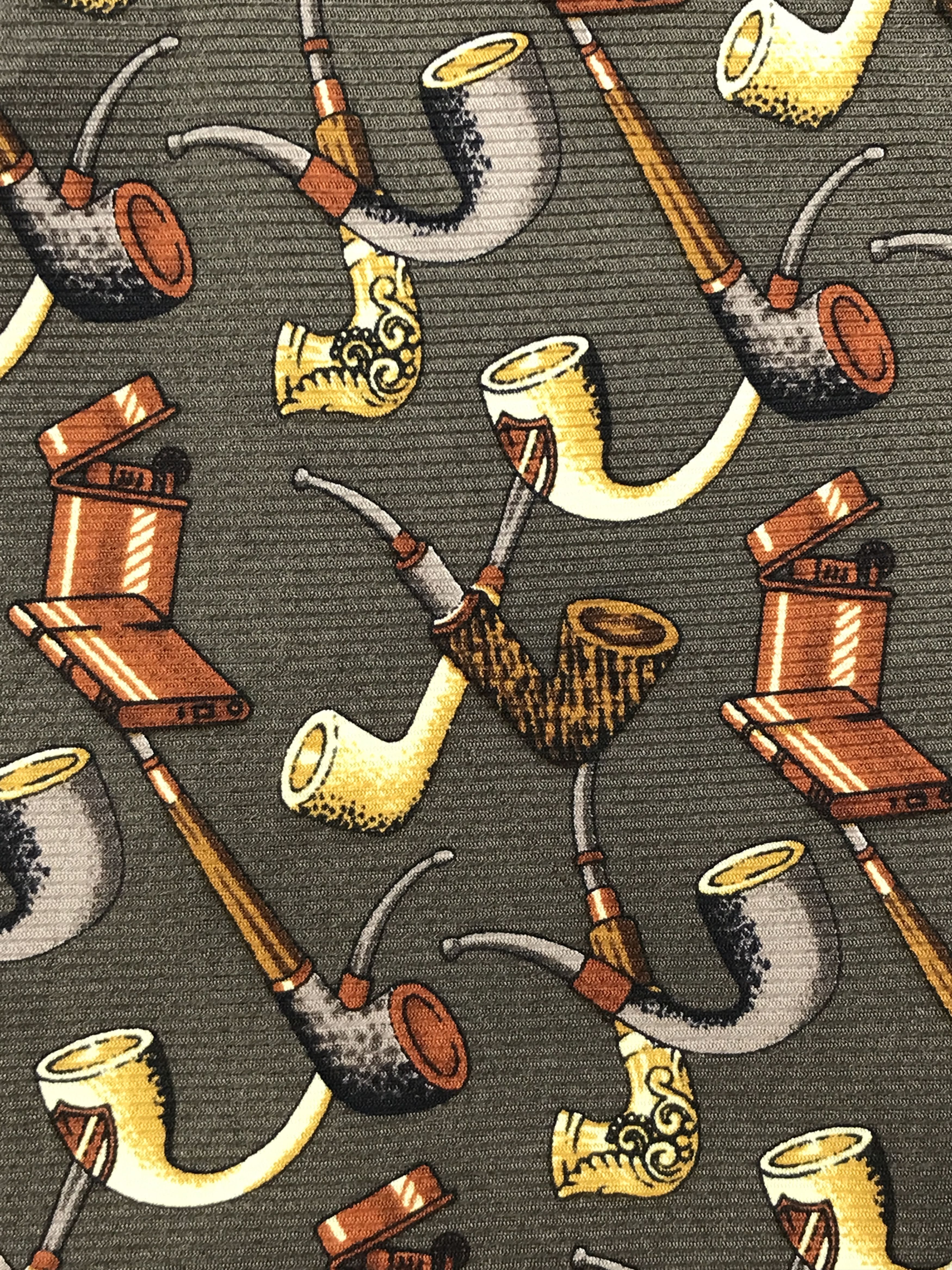 Alfred Dunhill × Vintage Vintage Alfred Dunhill Silk Necktie Size ONE SIZE - 5 Thumbnail
