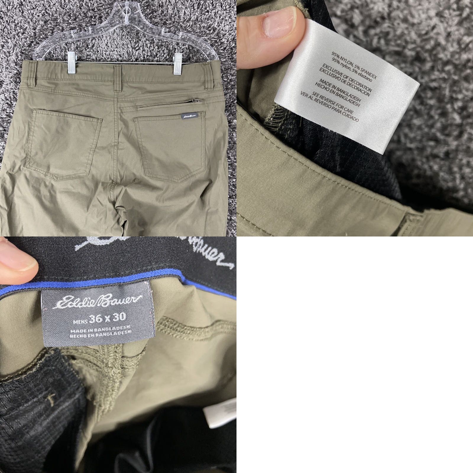 Eddie Bauer VINTAGE Eddie Bauer Outdoor Pants Men’s Regular Beige Chino 34x28 Outdoor, Men Size US 34 / EU 50 - 8 Thumbnail