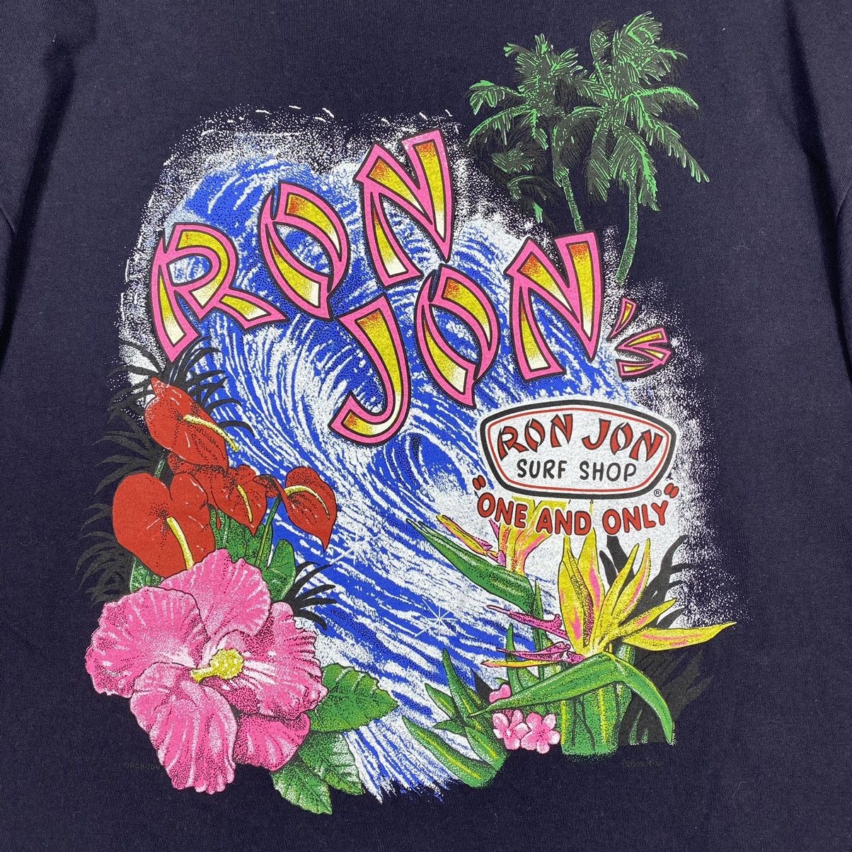 Ron Jon Surf Shop × Vintage Vintage 90's RON JON SURF Shop One And Only Surf Tee Size US M / EU 48-50 / 2 - 3 Thumbnail