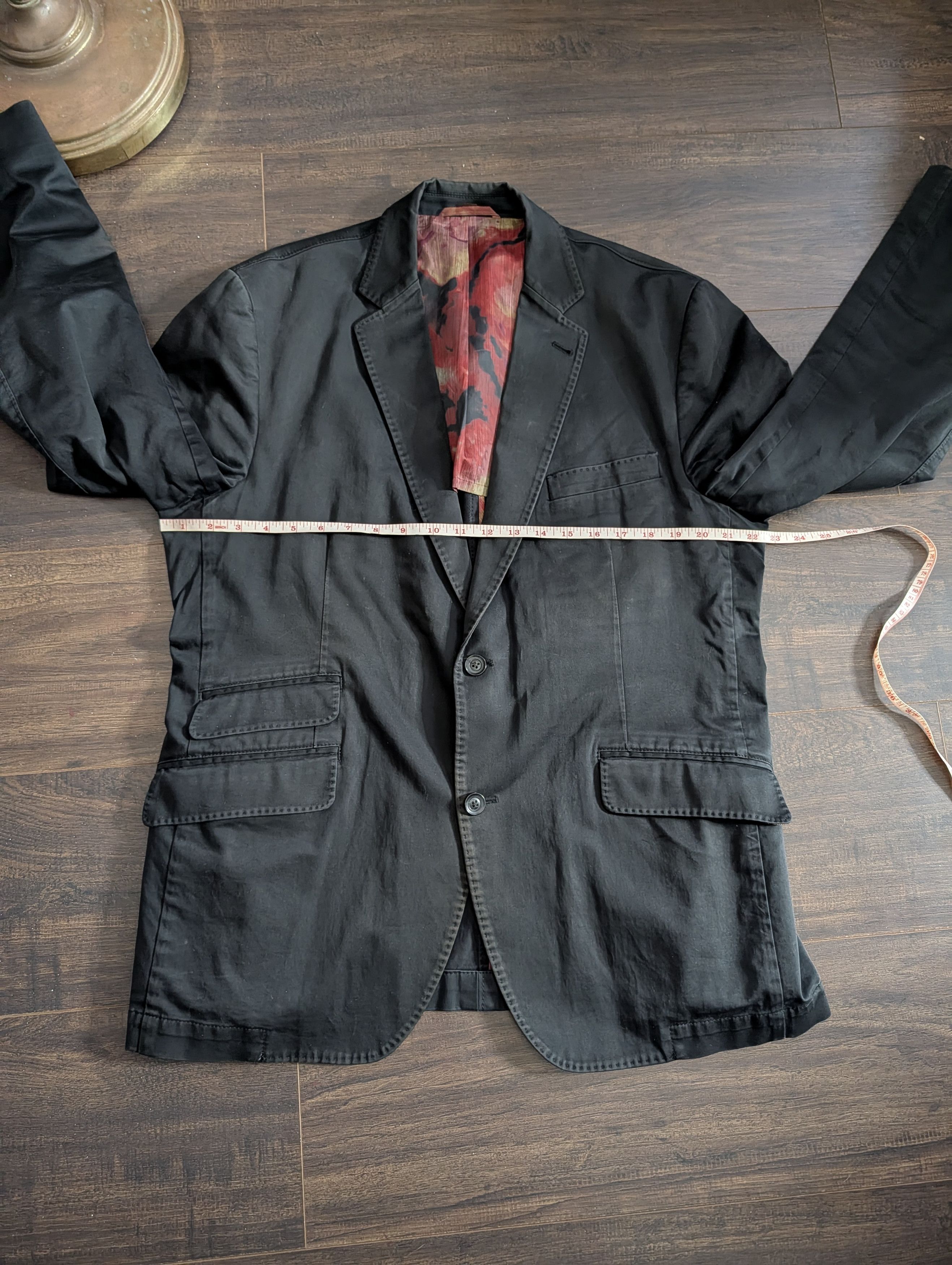 Other KROON Black corduroy trim floral lined stacked pocket jkt Size 42R - 16 Thumbnail