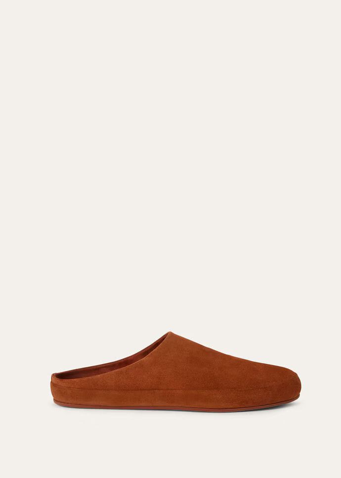 LP TOMORI SABOT MULES BLACK MESH CALFSKIN