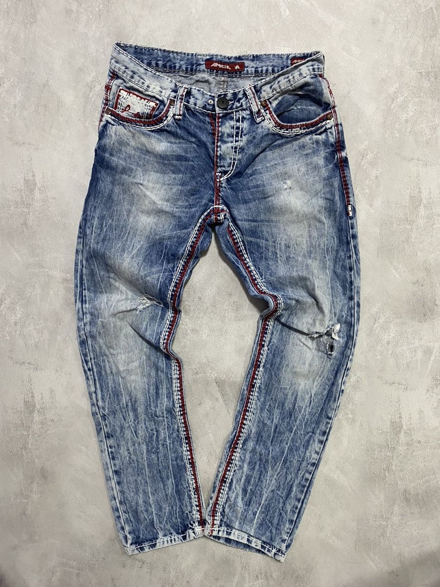 Japanese Brand 👖Vintage Japanase Jeans Amica STYLE TRU RELIGION Size US 32 / EU 48 - 1 Thumbnail