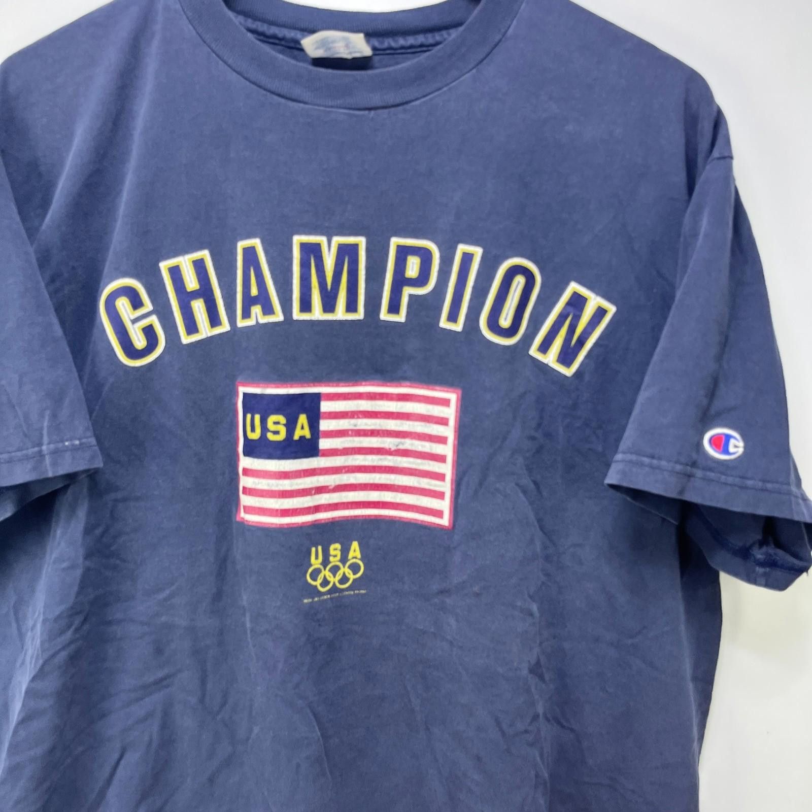 Champion Vintage 90s Champion USA Olympics T Shirt XL Size US XL / EU 56 / 4 - 2 Thumbnail